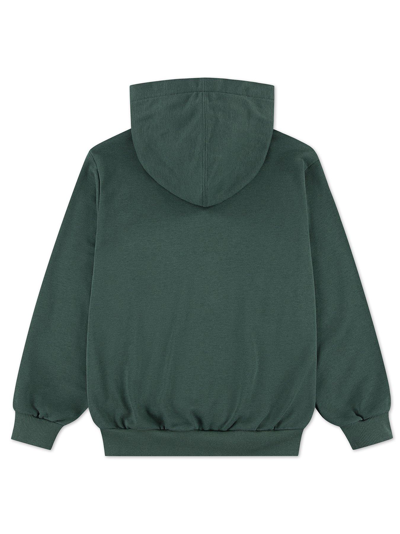  image of converse-junior-boys-dissected-chuck-oversized-hoodie-green