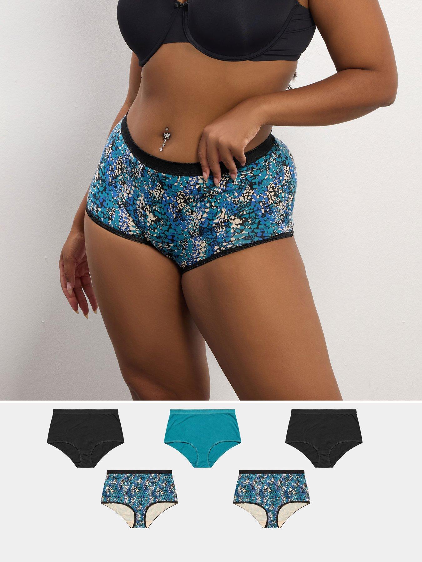 yours-curve-5-pack-snake-print-full-brief-blue