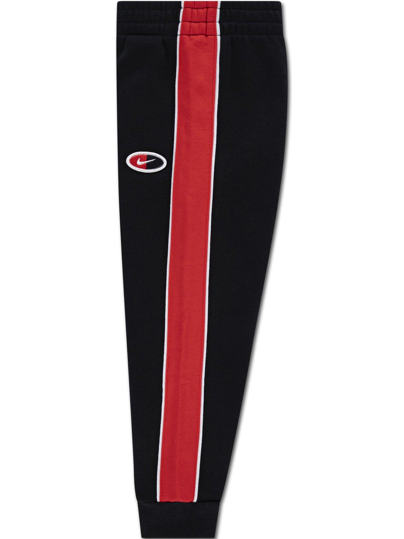 Image 3 of 4 of Nike Kids Unisex Fleece Crew Set - Black