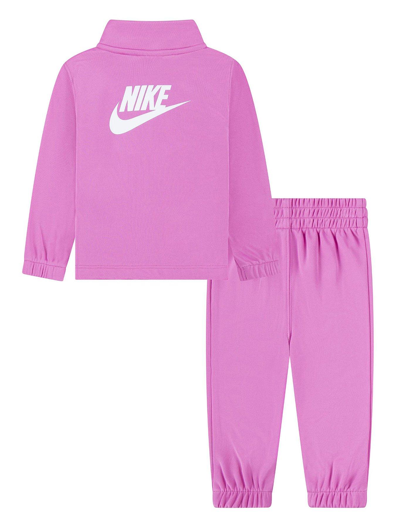 back image of nike-infant-unisex-lifestyle-essentials-tracksuit-pink