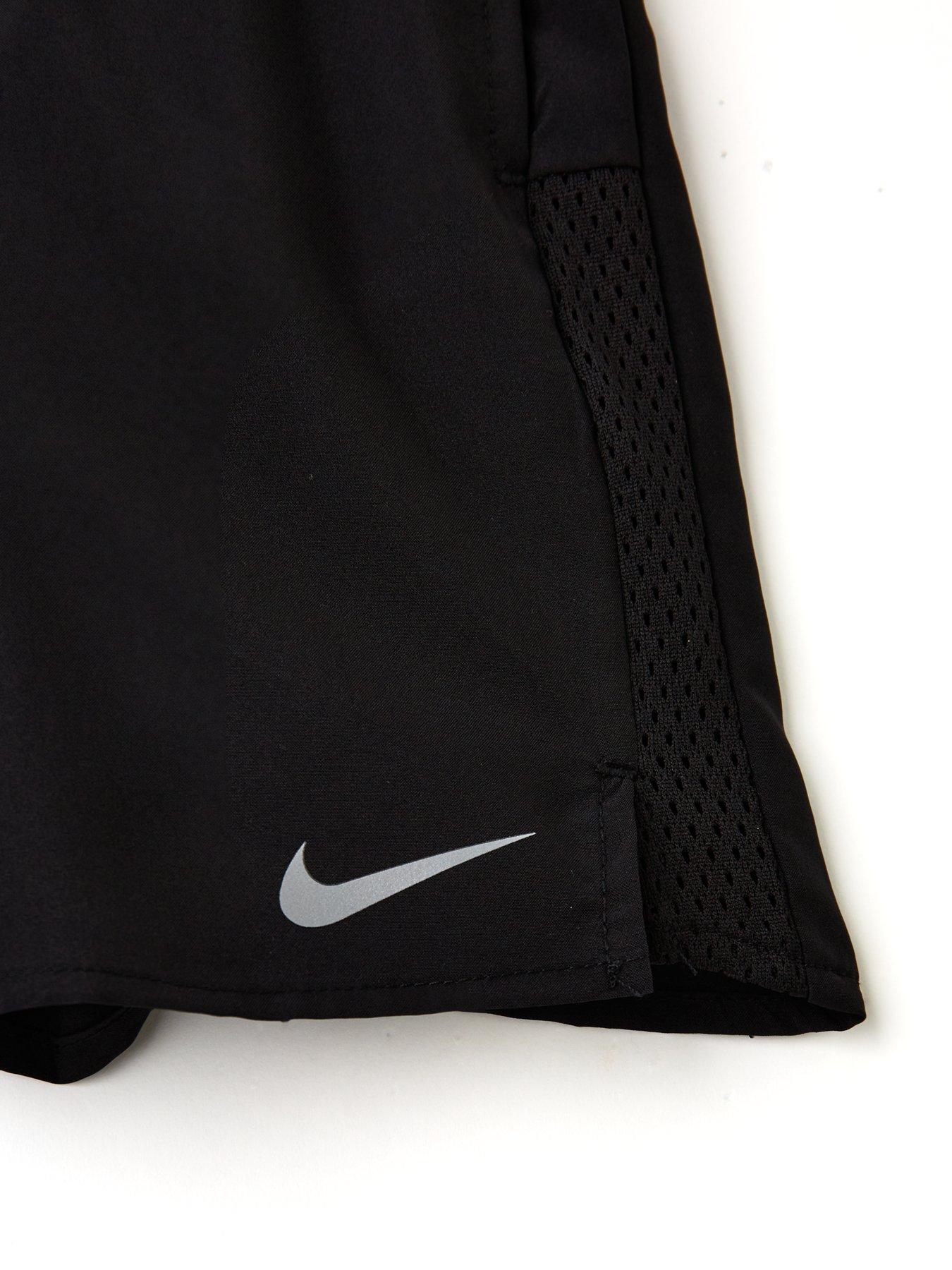  image of nike-infant-boys-miler-challenger-short-and-t-shirt-set-black