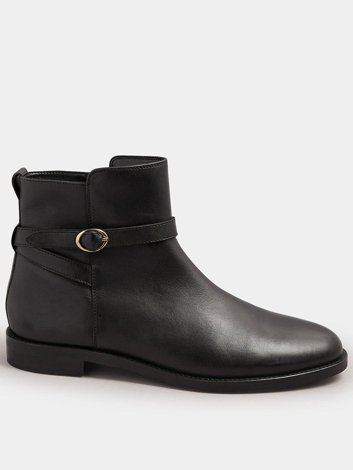 undefined Flat Leather Ankle Boot