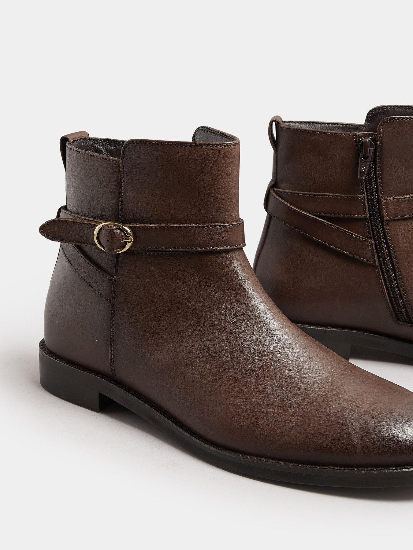 Image 4 of 4 of Long Tall Sally Flat Leather Ankle Boot