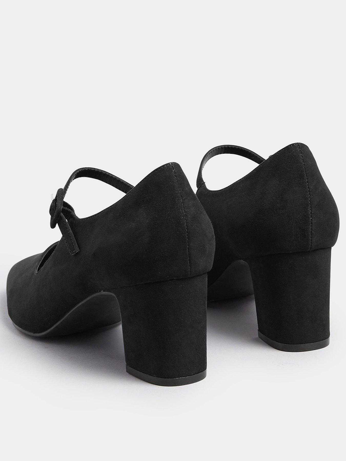Image 3 of 4 of Long Tall Sally Pointed Toe Block Heel Mary-Jane - Black