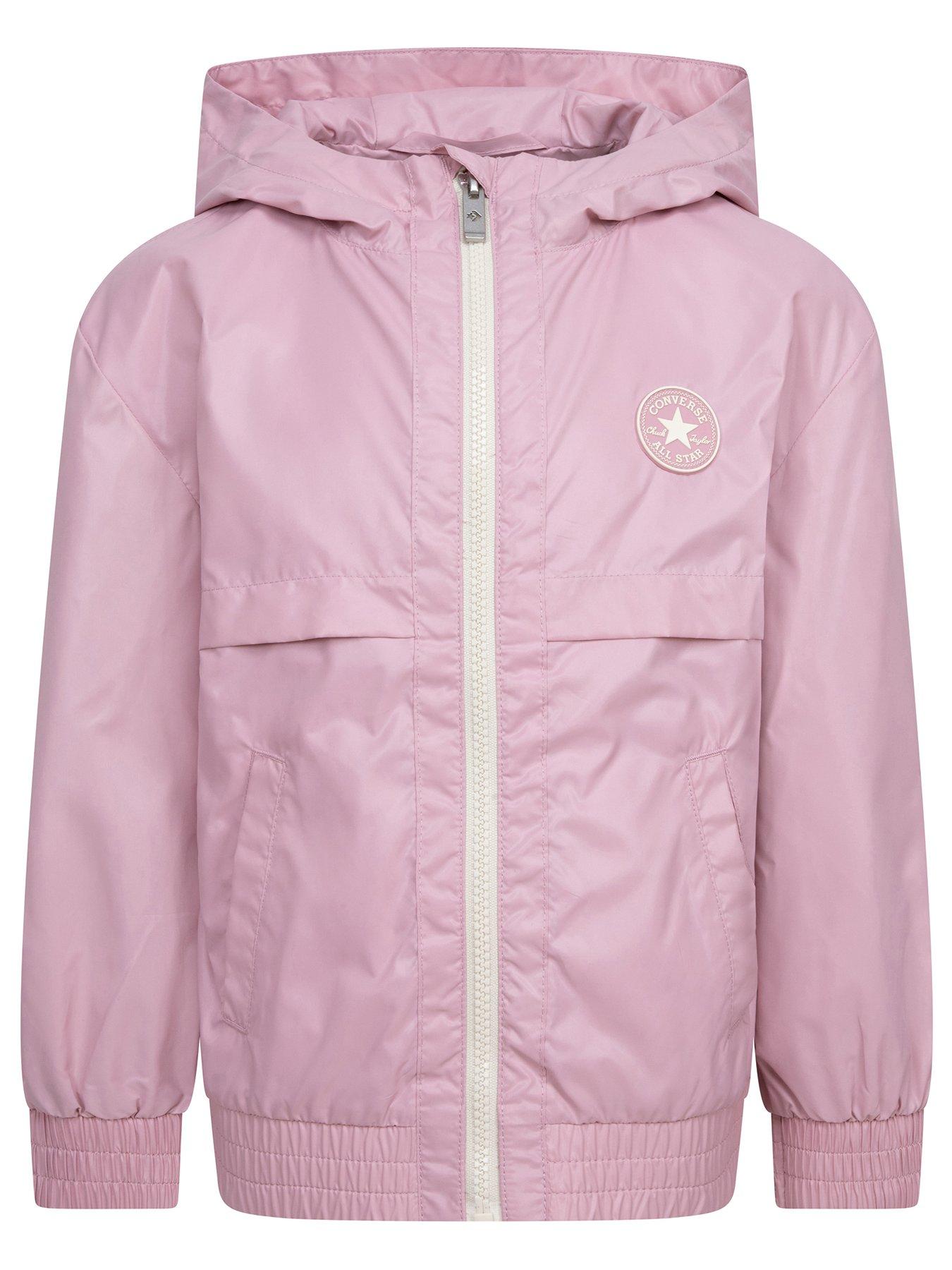 Converse Kids Girls Windbreaker Jacket - Pink