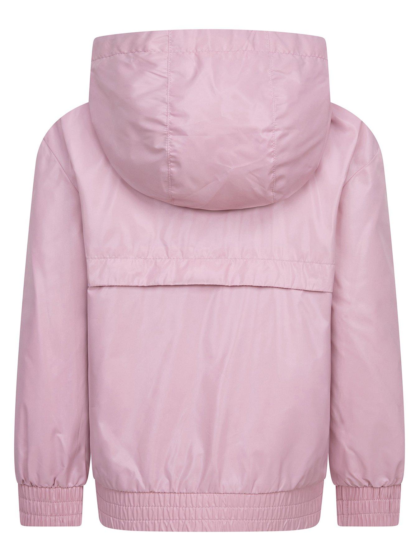  image of converse-kids-girls-windbreaker-jacket-pink