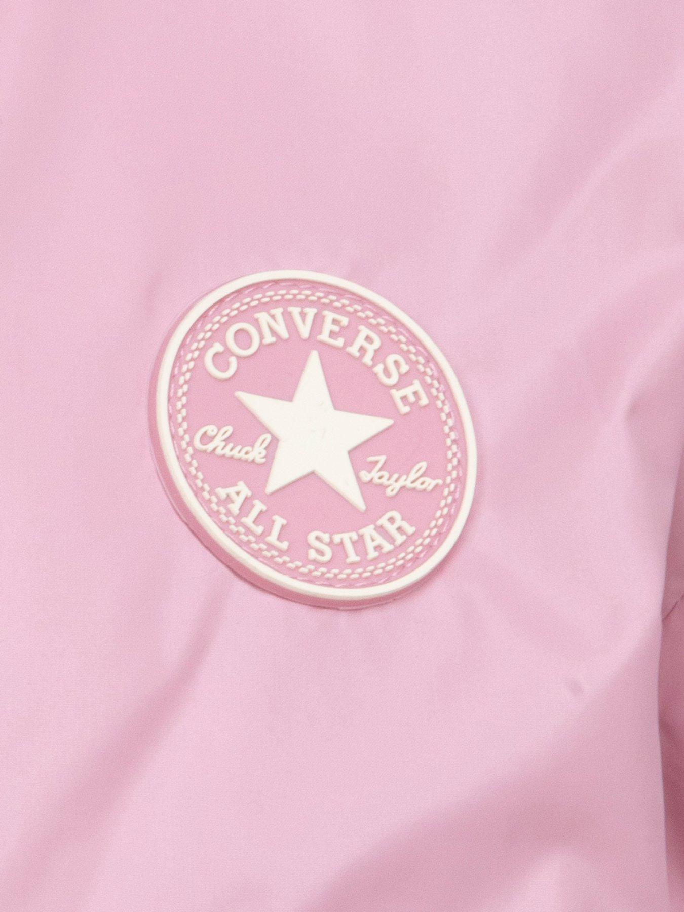  image of converse-kids-girls-windbreaker-jacket-pink