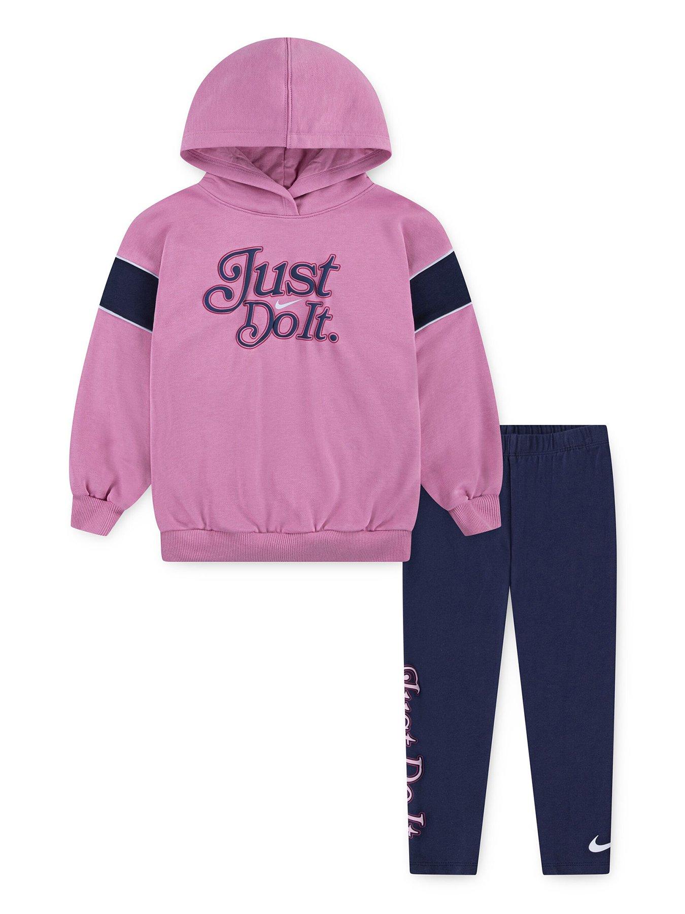  image of nike-kids-girls-varsity-prep-legging-set-navy