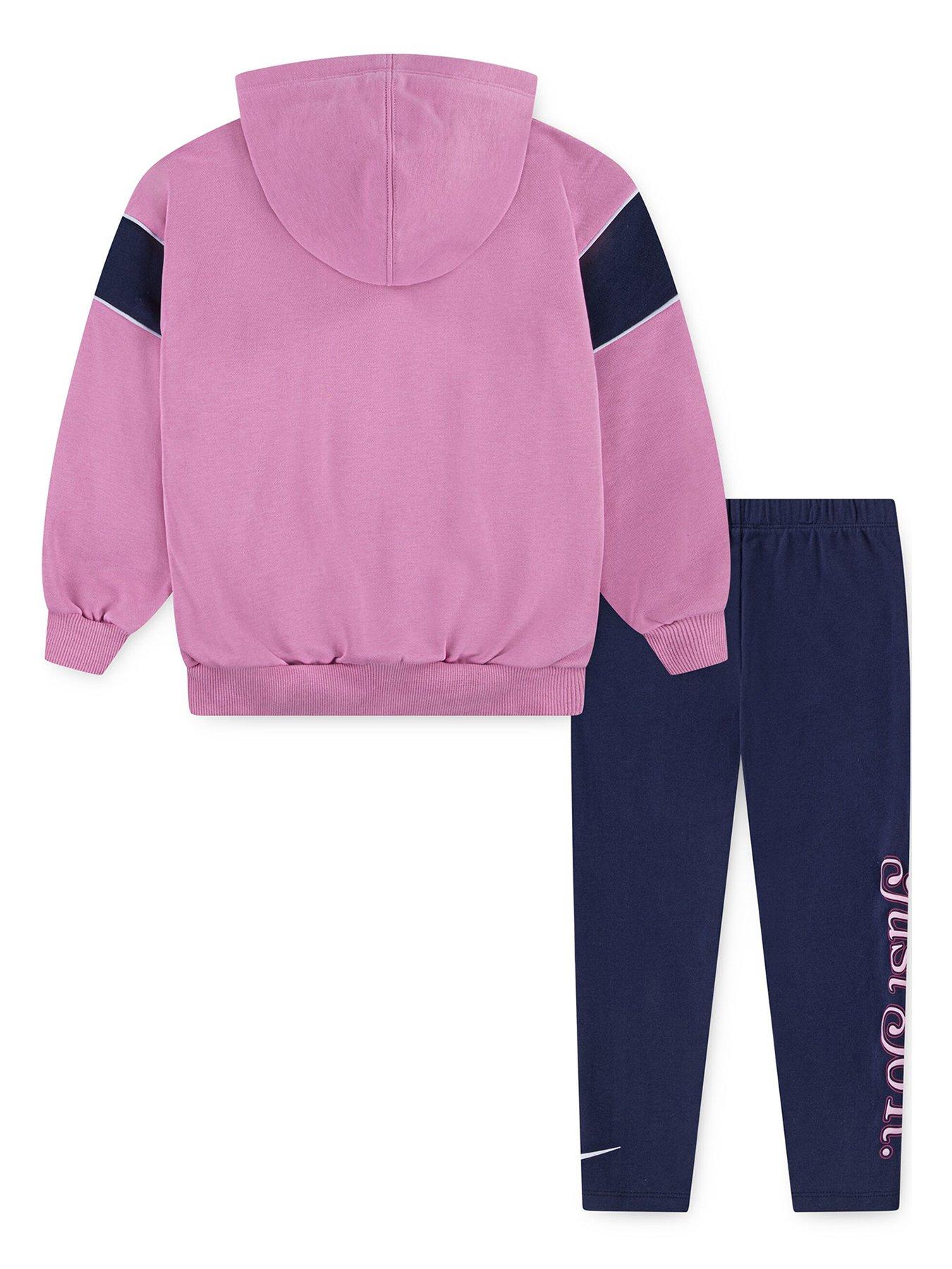  image of nike-kids-girls-varsity-prep-legging-set-navy