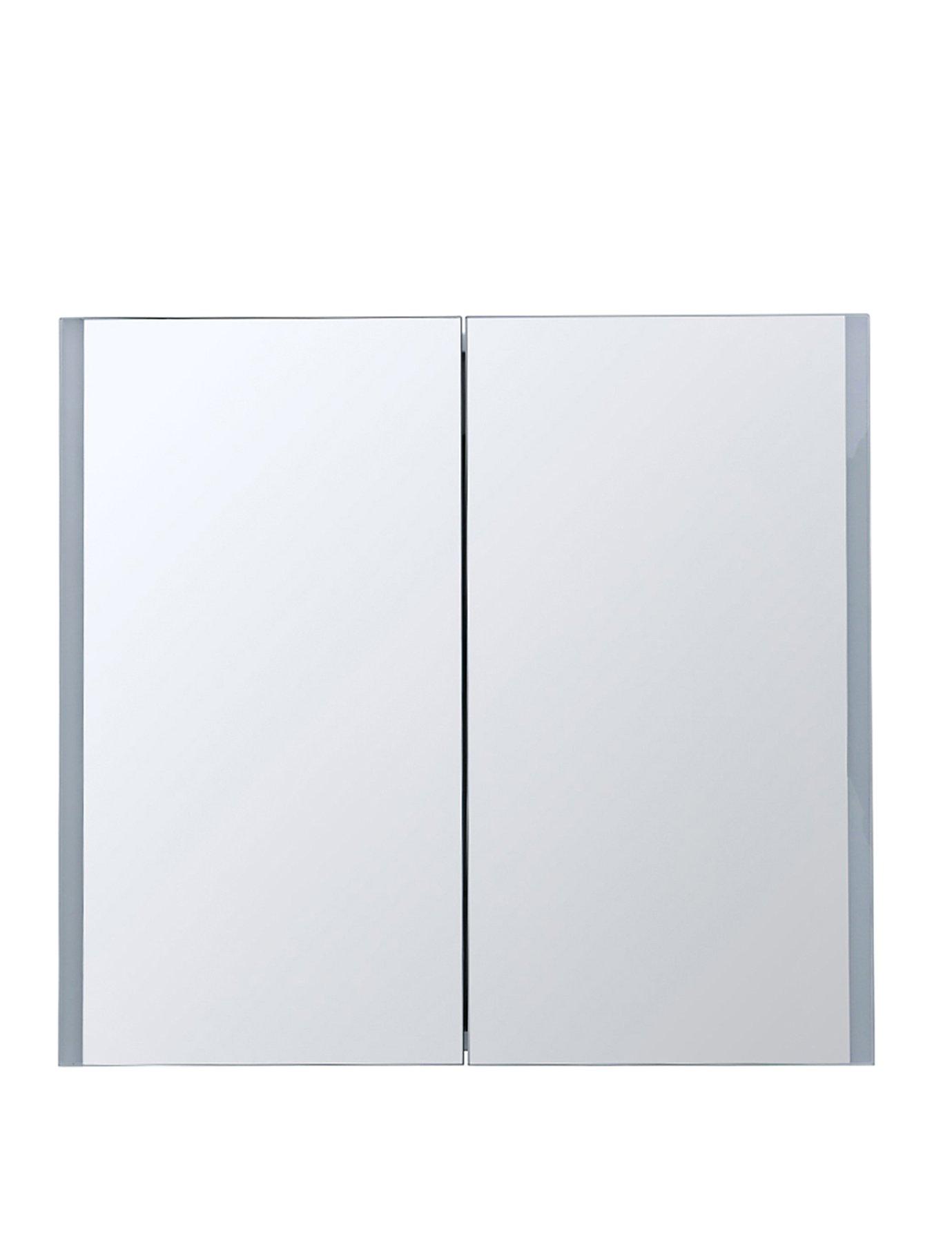 Image 2 of 7 of Living and Home LED Mirrored Bathroom Cabinet 650 x 600 mm
