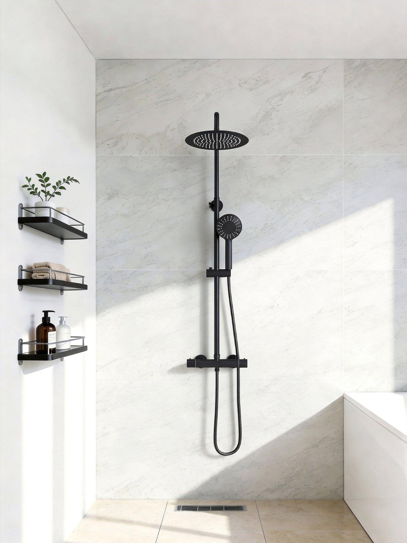 Living and Home Triple Function Thermostatic Shower Faucet Set