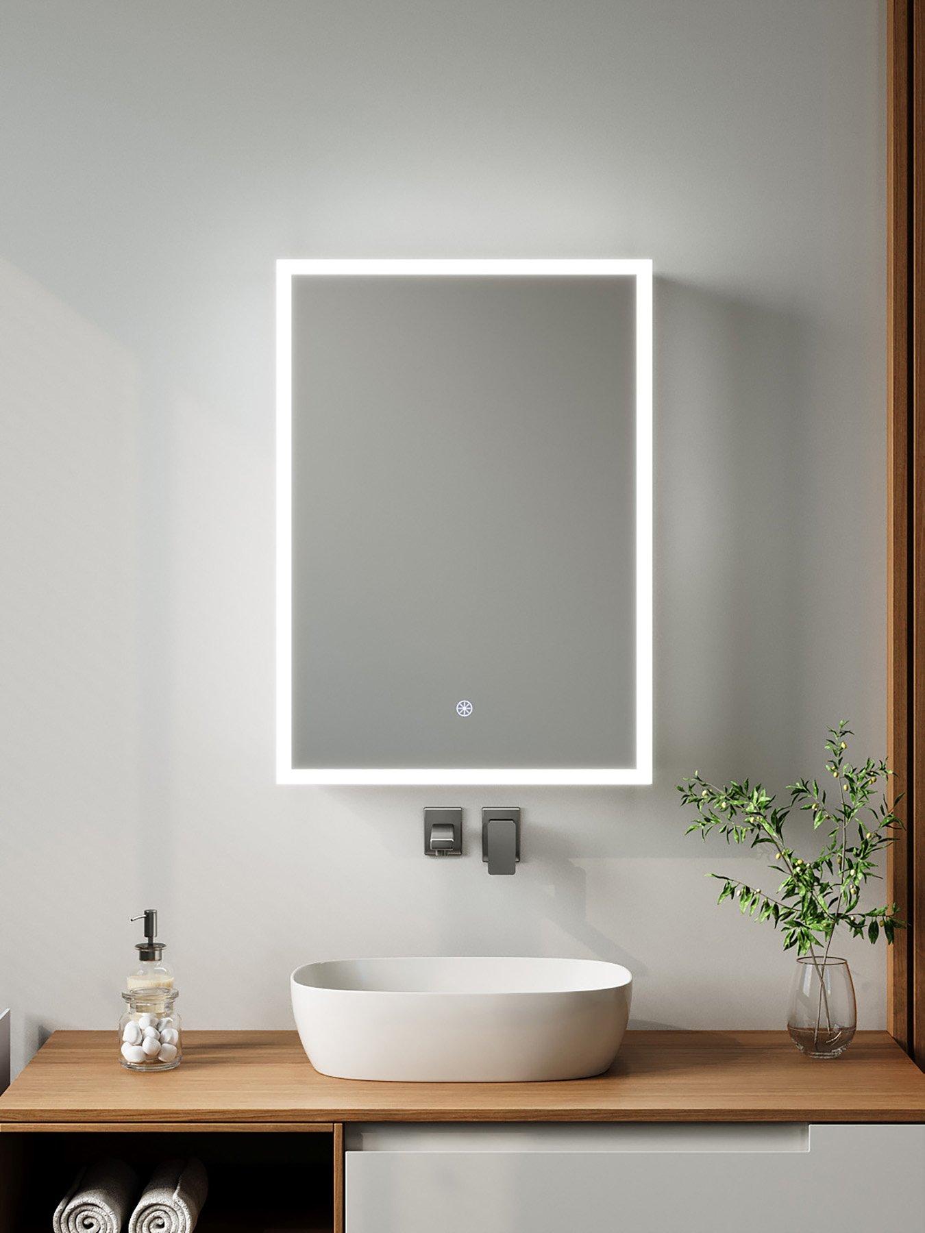 Living and Home LED Touch Sensor Mirror Cabinet 500 x 700 mm