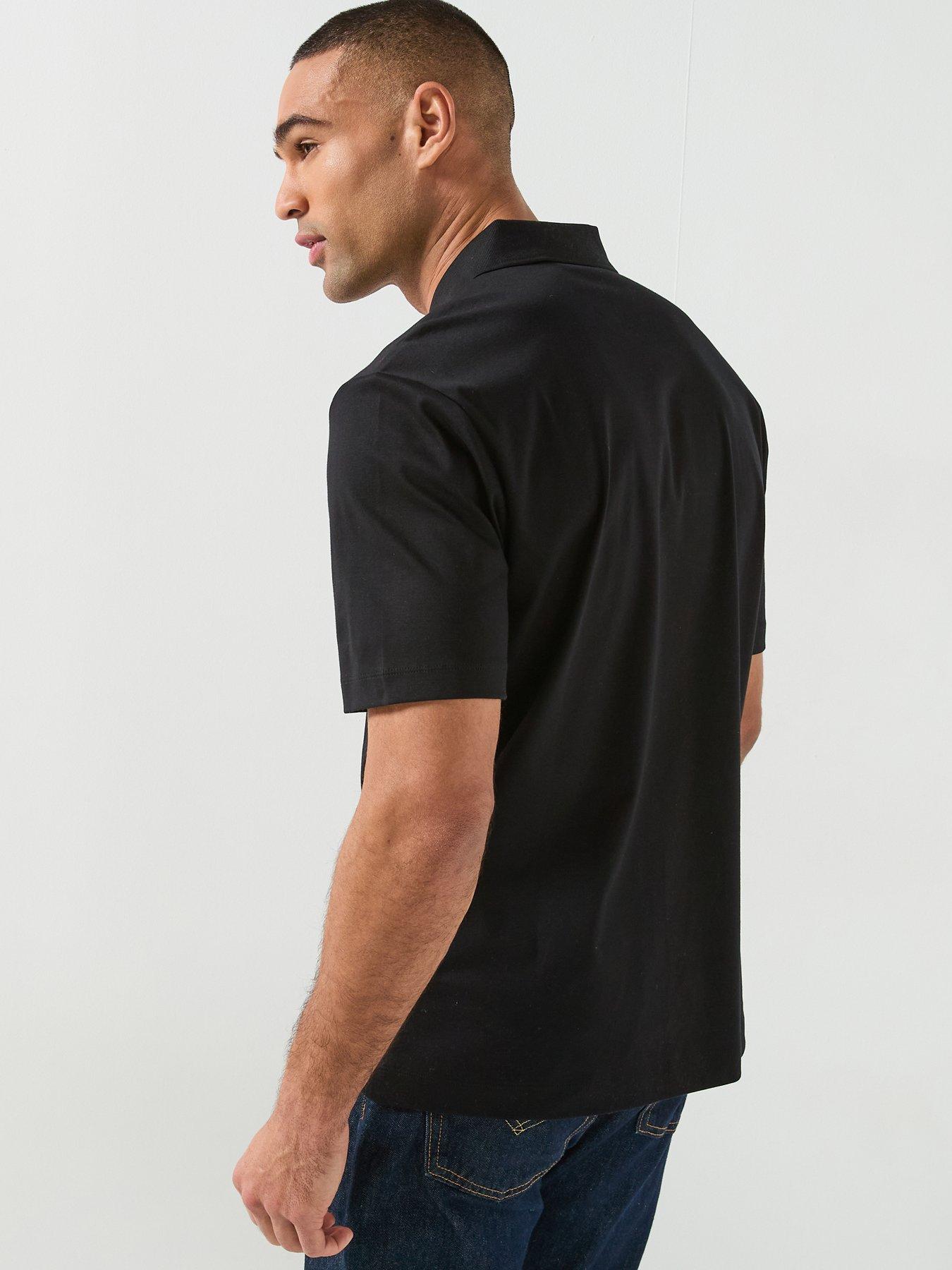 Image 2 of 4 of BOSS C-Parris Regular Fit Nickel Logo Polo Shirt - Black