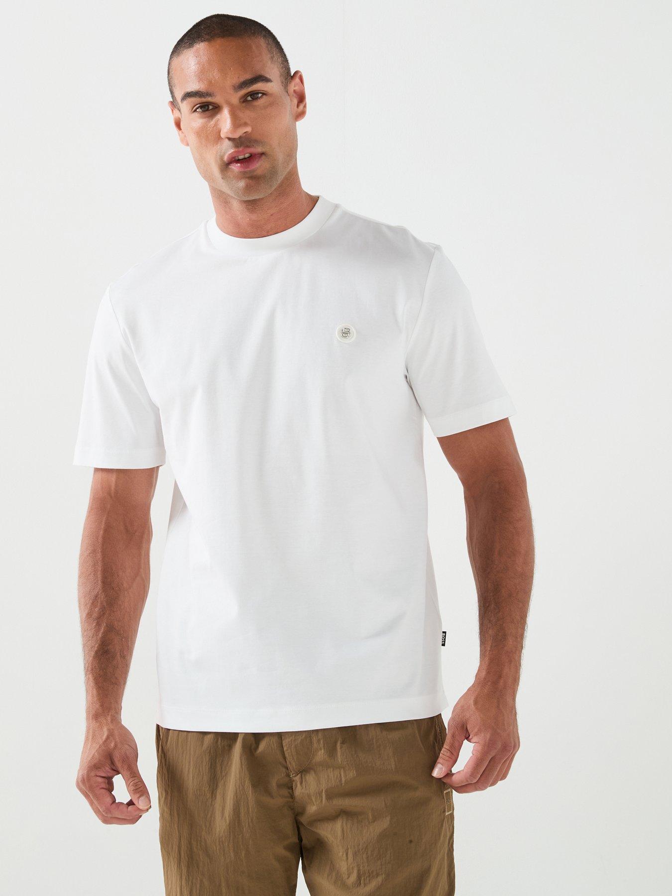 Image 1 of 6 of BOSS Nickel Logo T-Shirt - White
