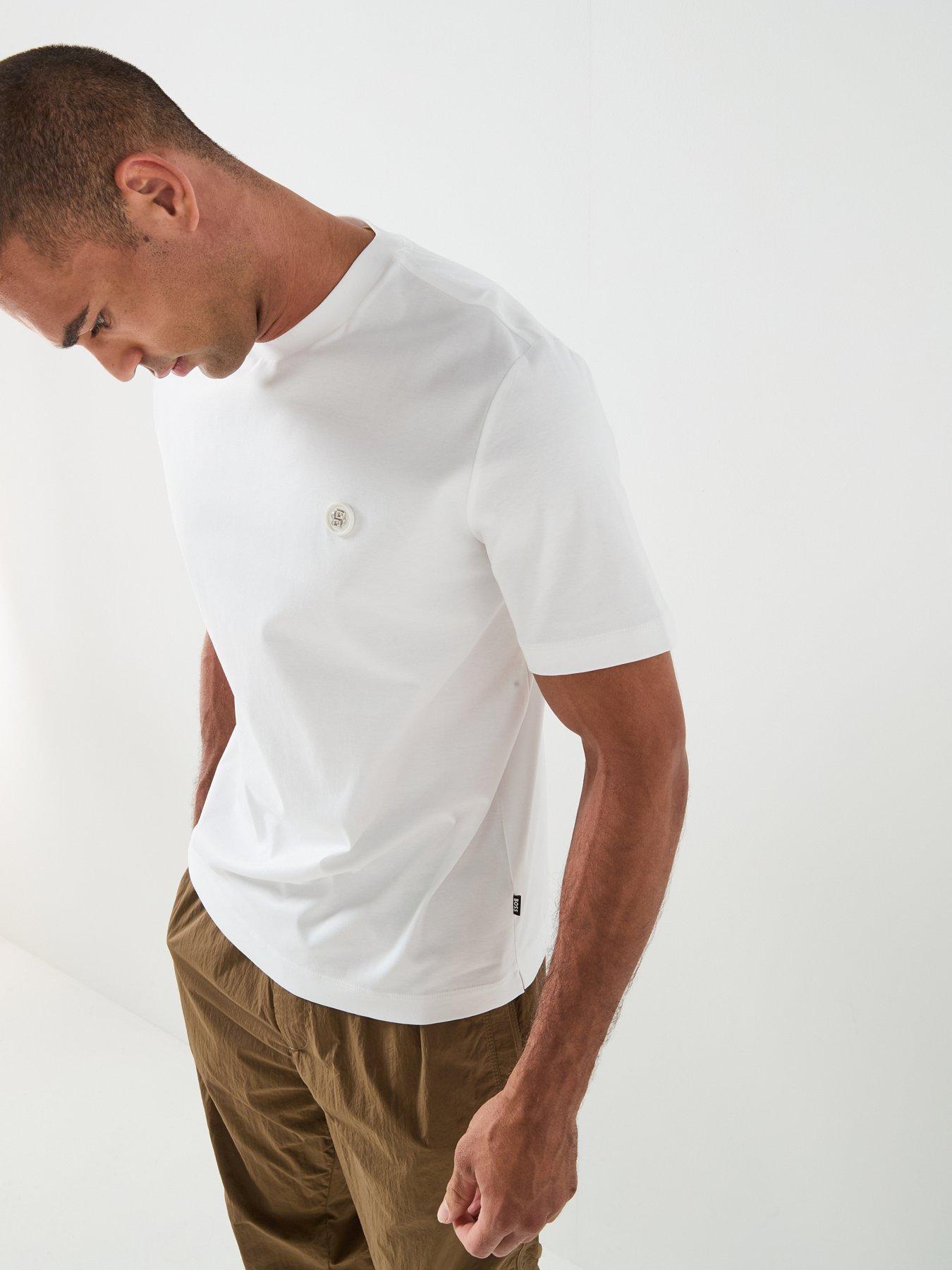 Image 6 of 6 of BOSS Nickel Logo T-Shirt - White