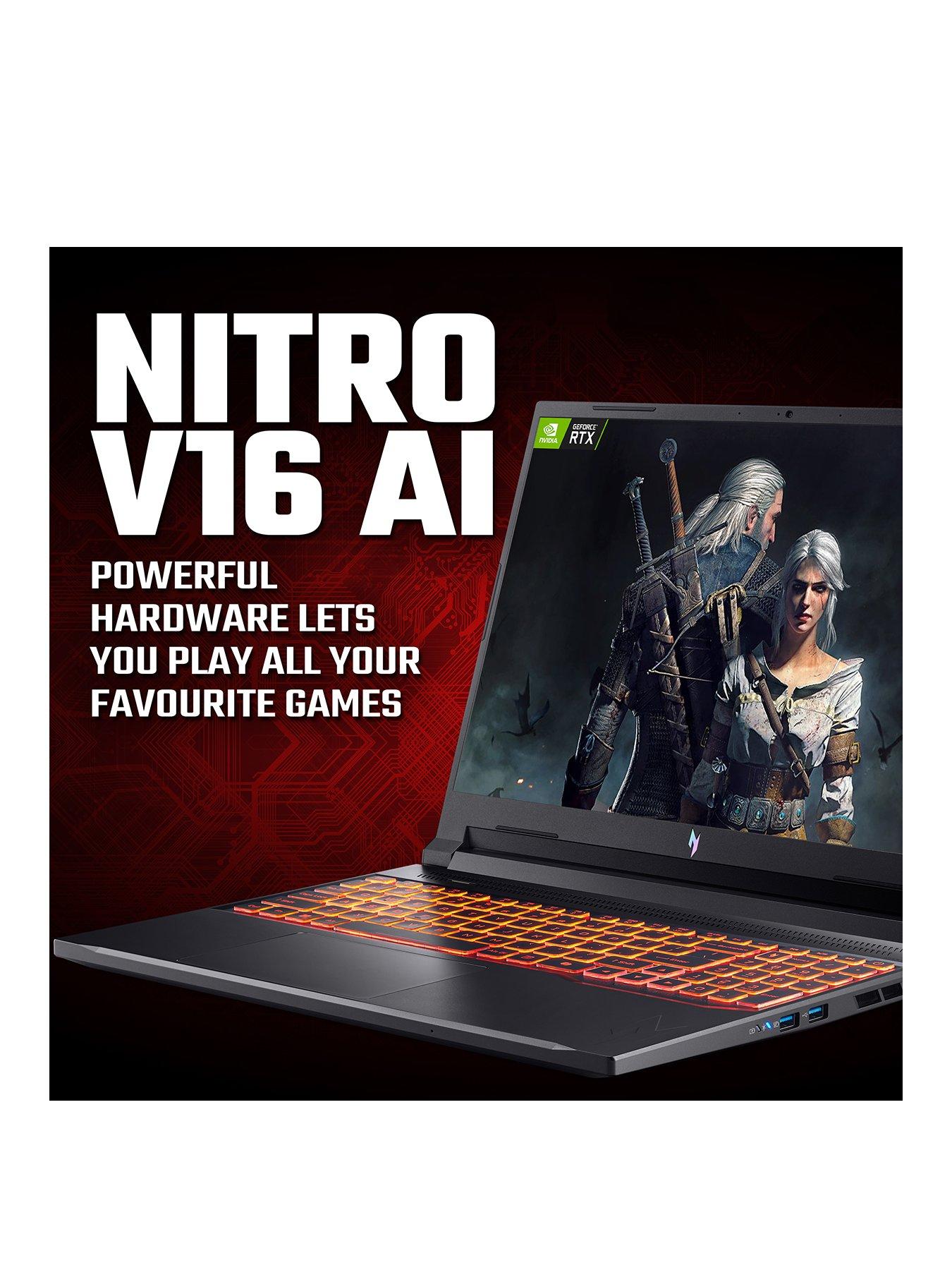  image of acer-nitro-v16-gaming-laptop-geforce-rtx-5070-amd-ryzen-7-16gb-ram-1tb-16in