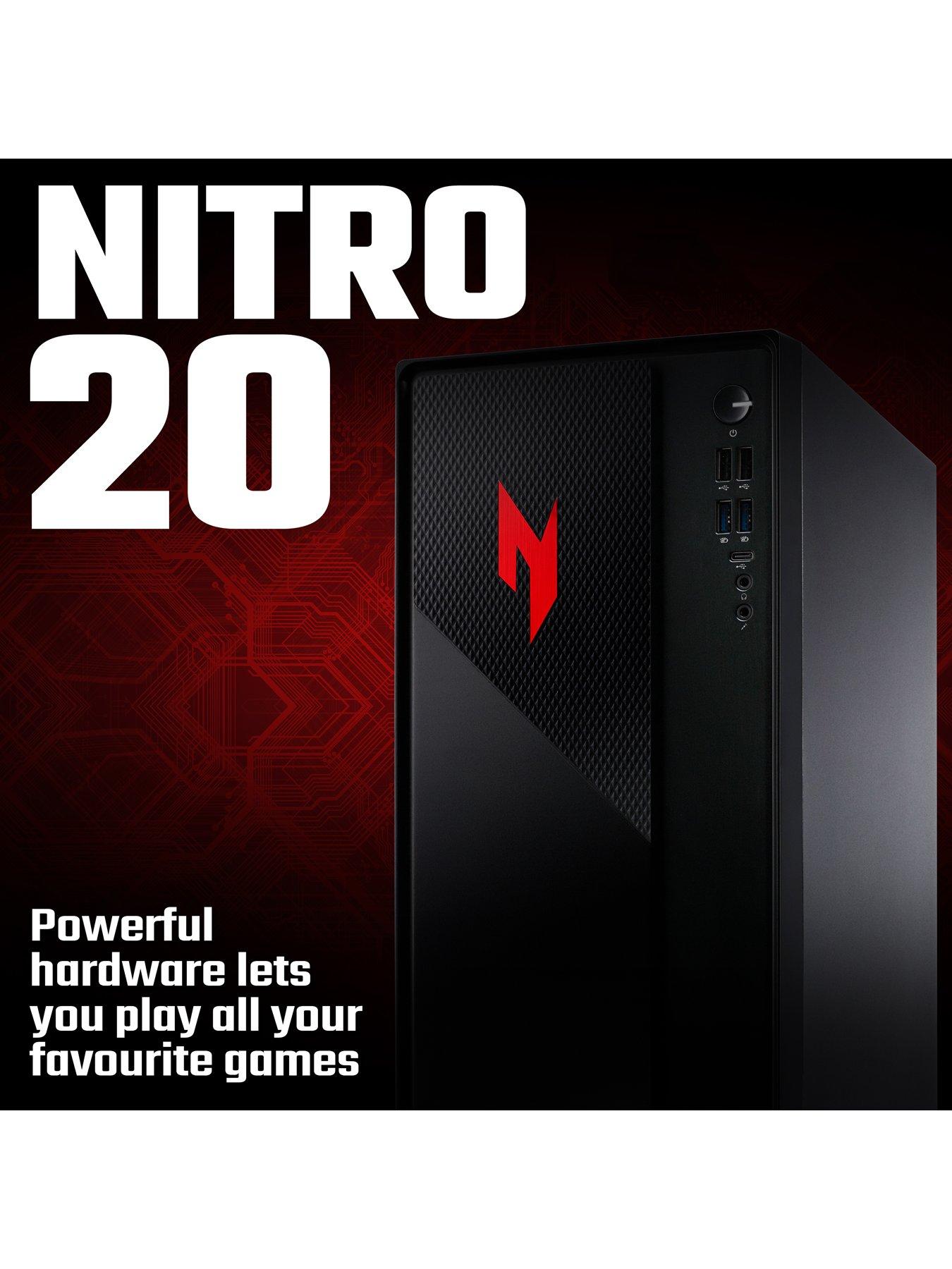  image of acer-nitro-n20-gaming-desktop-geforce-rtx-3050-intel-core-i5-16gb-ram-512gb-black