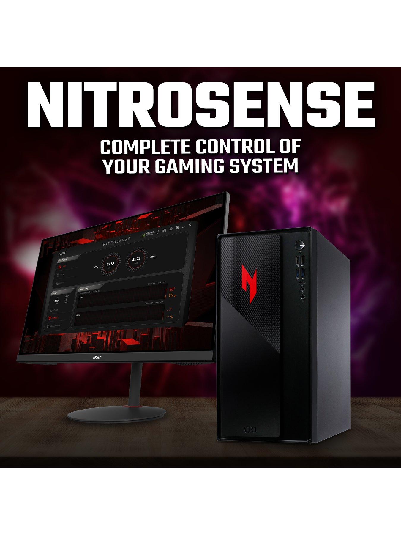  image of acer-nitro-n20-gaming-desktop-geforce-rtx-3050-intel-core-i5-16gb-ram-512gb-black