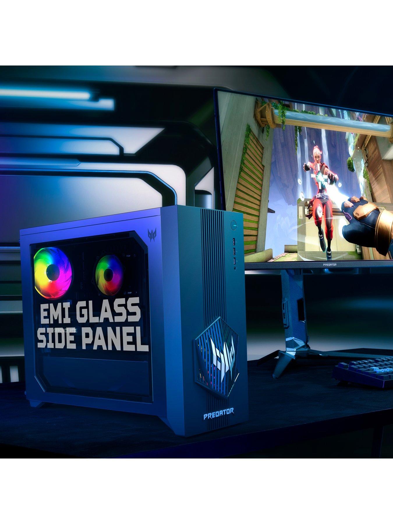  image of acer-predator-po3-665-gaming-desktop-geforce-rtx-5060-intel-core-i5-16gb-ram-512gb-black