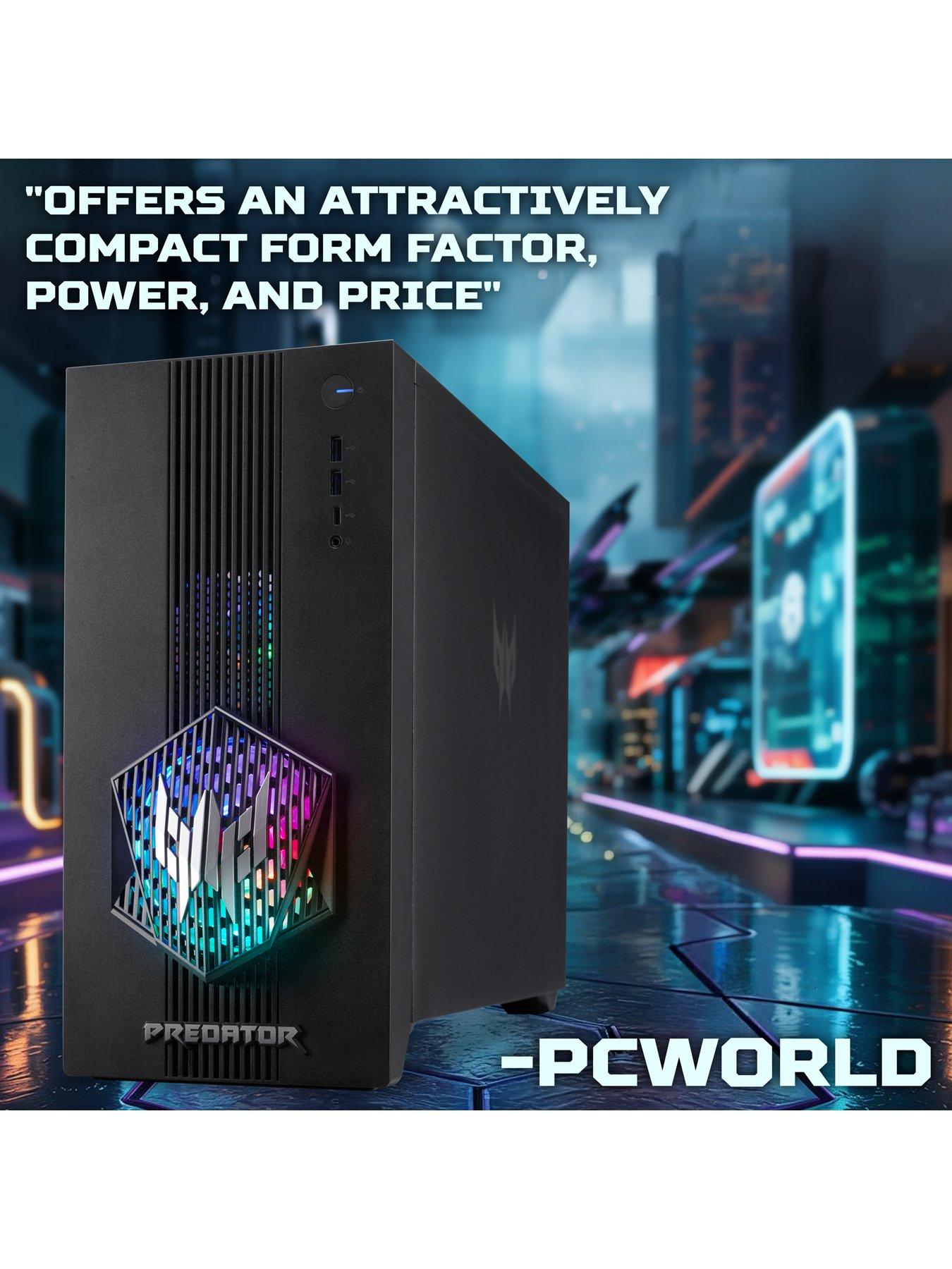  image of acer-predator-po3-665-gaming-desktop-geforce-rtx-5070-intel-core-i5-16gb-ram-512gb-black