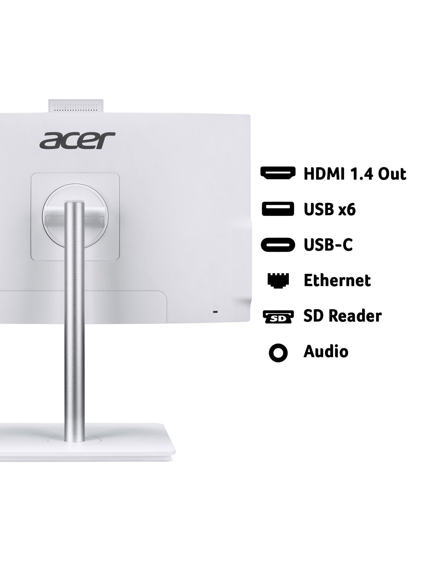 Image 7 of 8 of Acer Aspire C27-A AIO Desktop - Intel Core i5 - 8GB RAM - 1TB - 27in - White