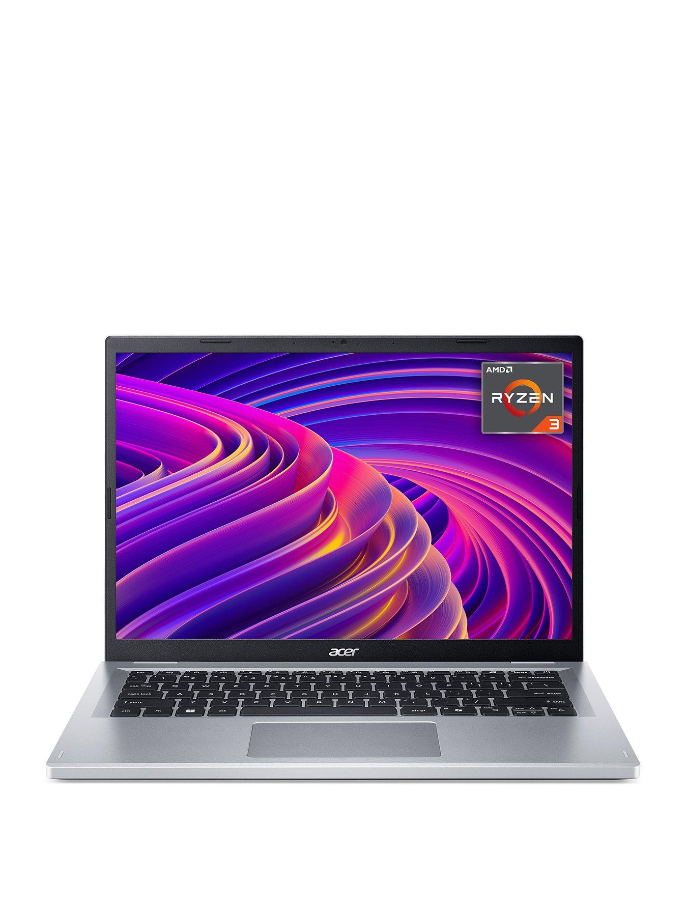 front image of acer-aspire-go-14-14in-amd-ryzen-3-8gb-ram-128gb-silver
