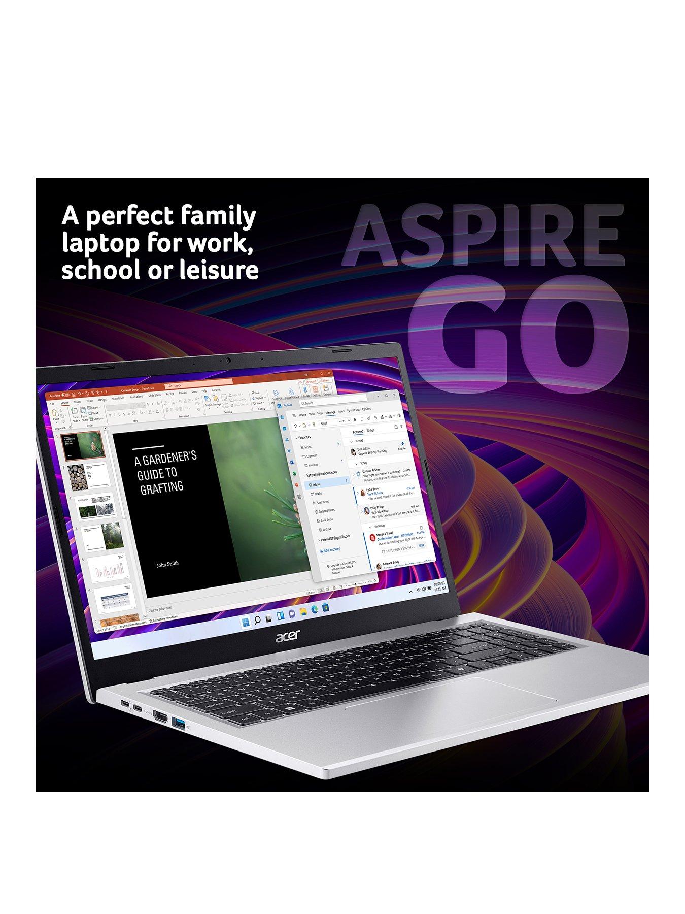 Image 2 of 8 of Acer Aspire Go 15 - 15.6in Laptop - Intel Core i5 - 8GB RAM - 512GB - Silver