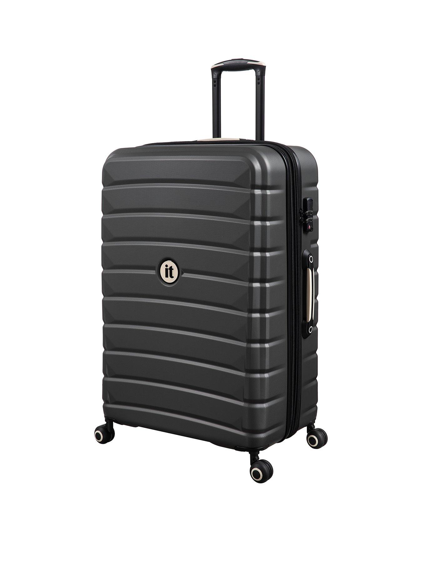 Image 1 of 7 of it Luggage Divert Charcoal Large Suitcase