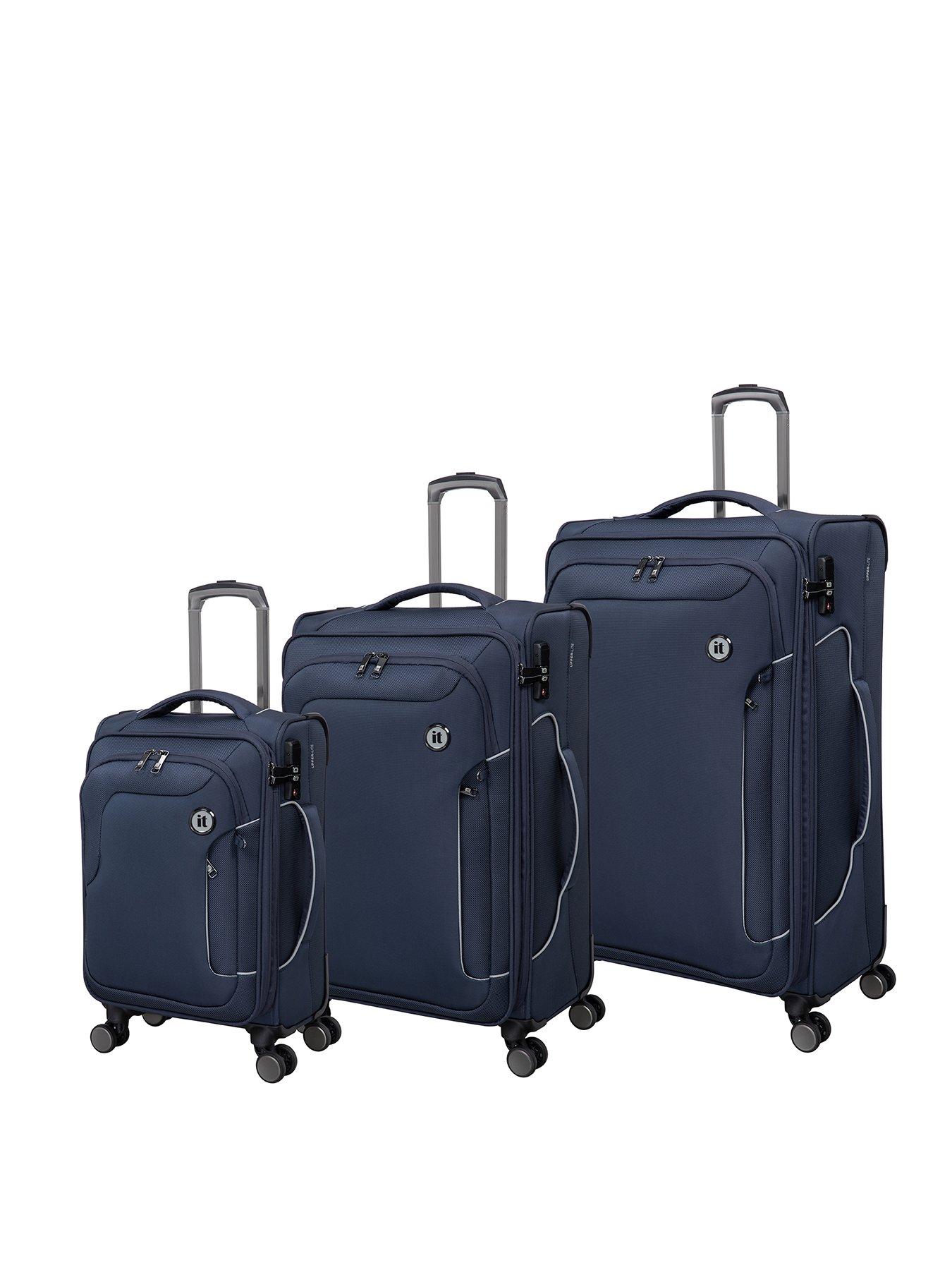 undefined Teleported Navy Berry 3pc Suitcase Set