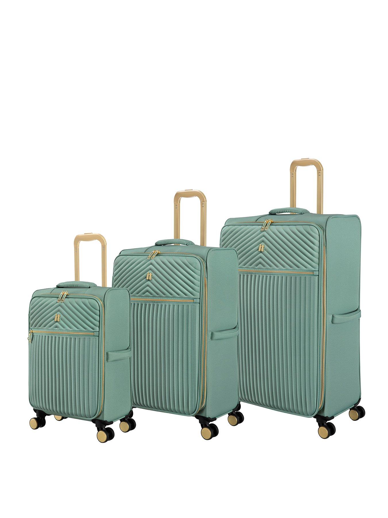 it Luggage Esplanade Granite Green 3pc Suitcase Set