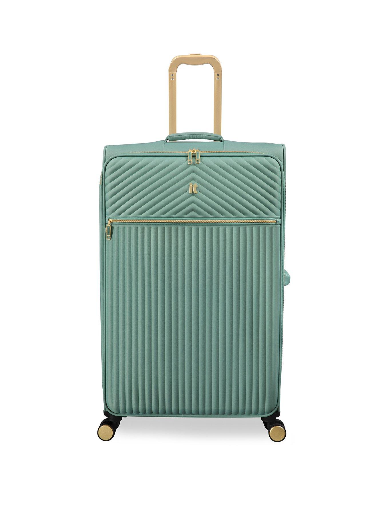 Image 2 of 7 of it Luggage Esplanade Granite Green Large Suitcase