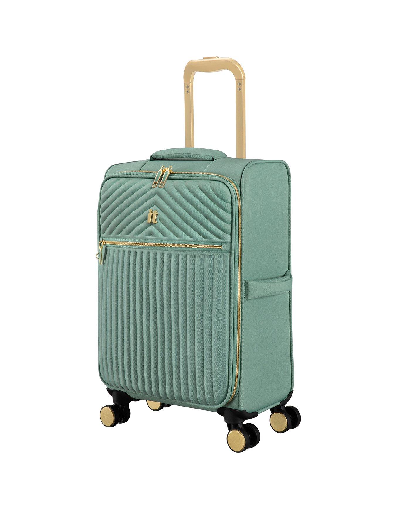 Image 1 of 6 of it Luggage Esplanade Granite Green Cabin Suitcase