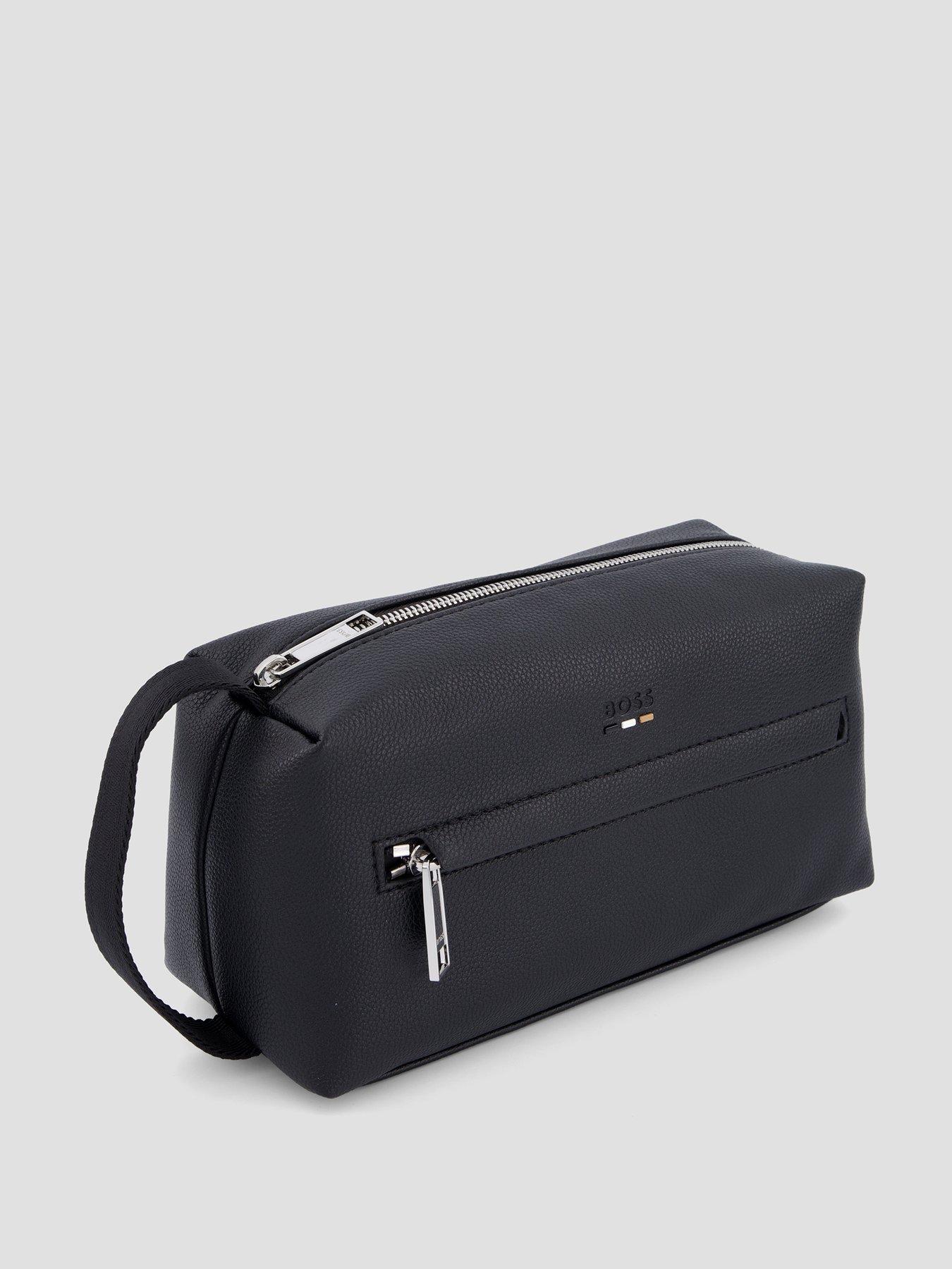  image of boss-ray-pu-washbag-black