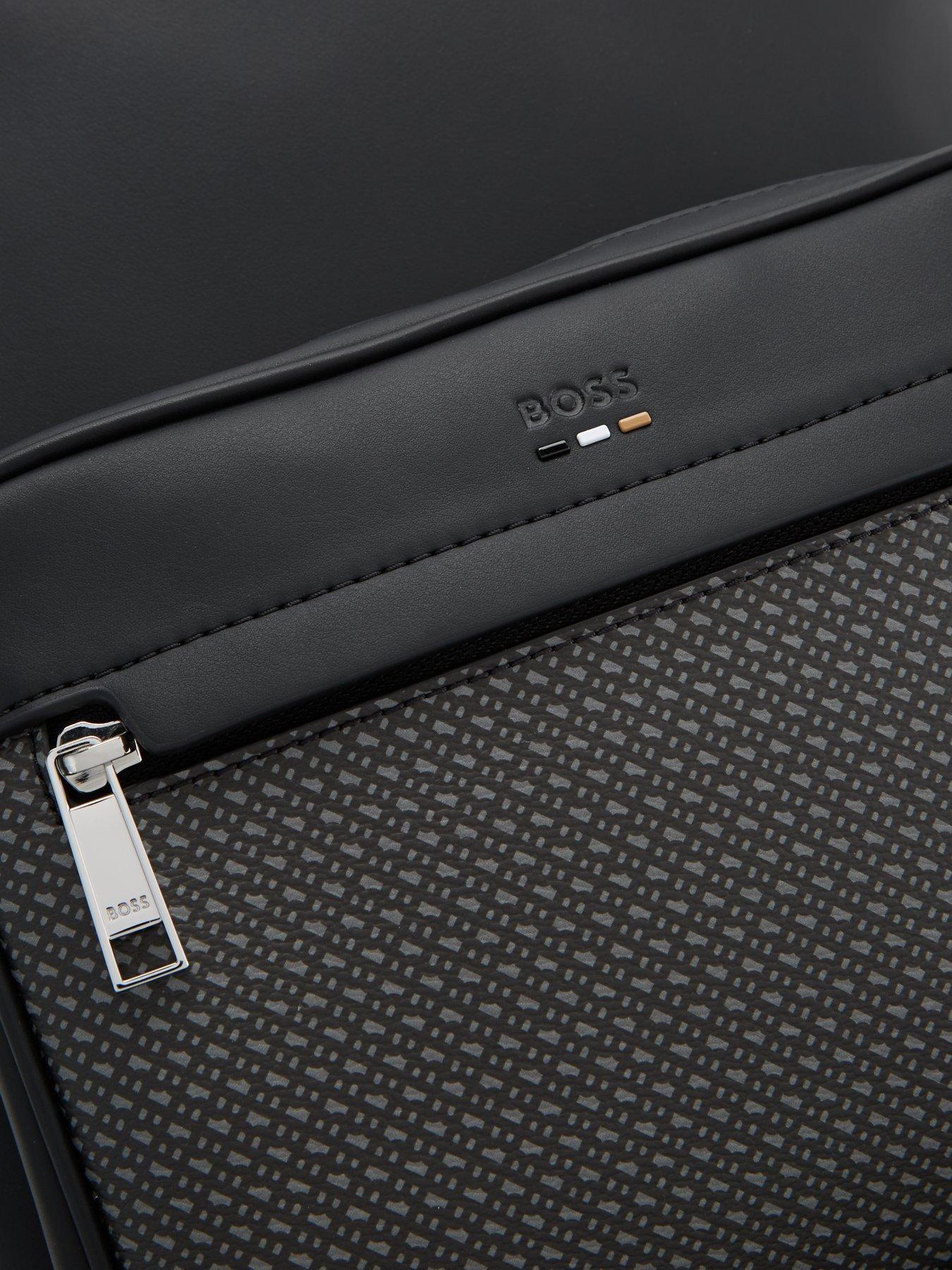 Image 3 of 4 of BOSS Boss Ray Monogram Pu Backpack - Black