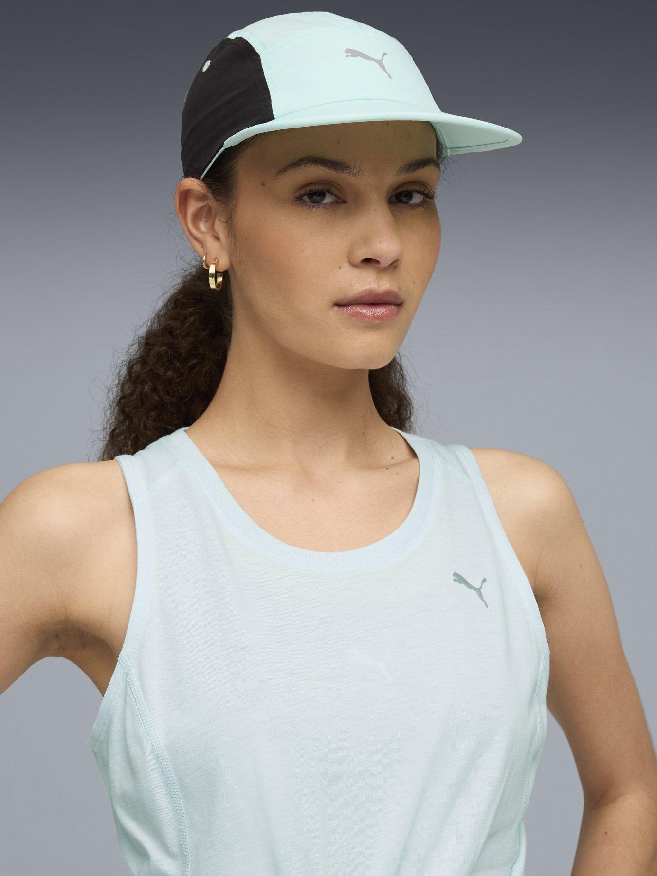 stillFront image of puma-unisex-running-5-panel-cap-green