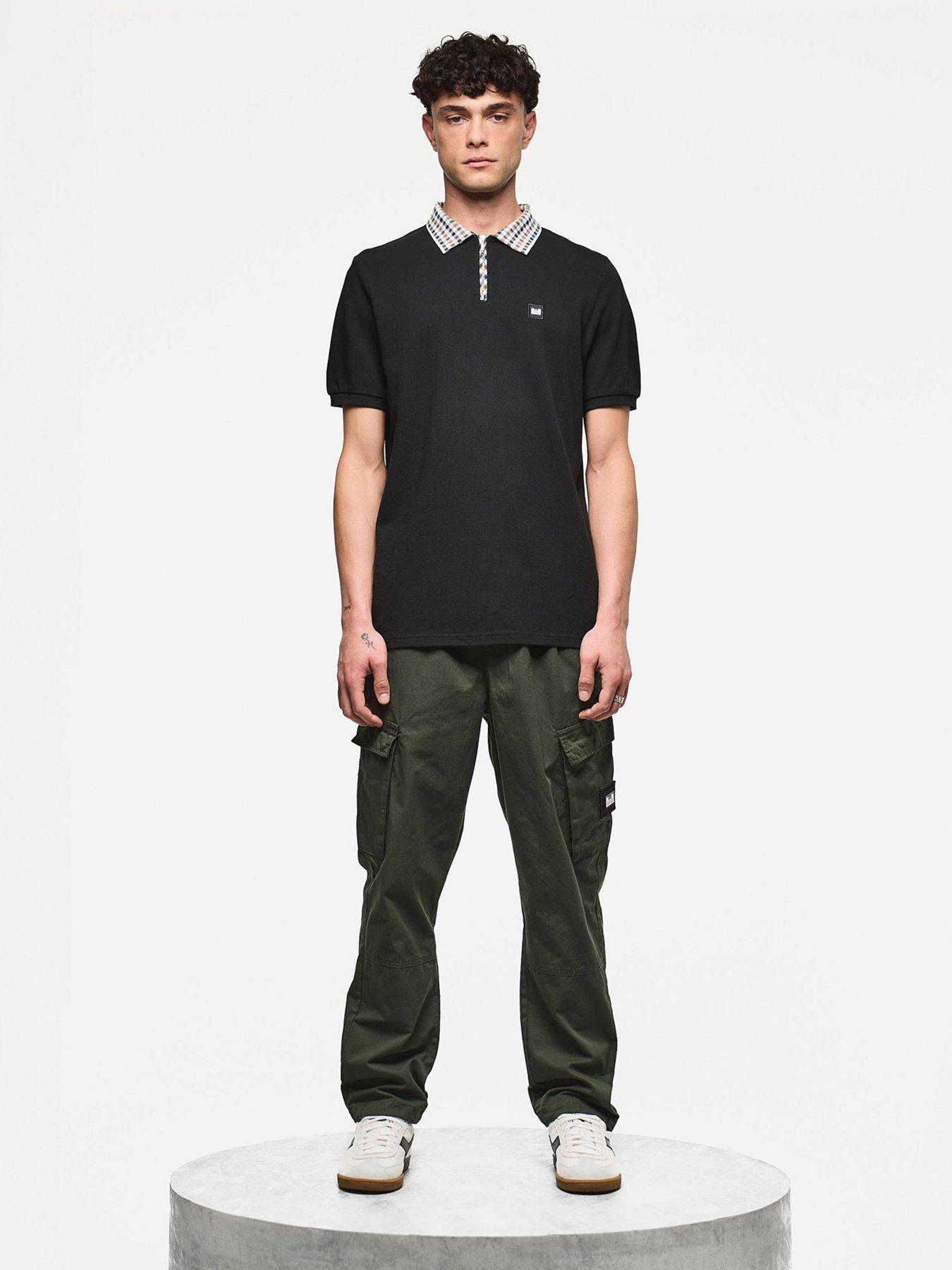 Image 2 of 6 of Weekend Offender Lachine Short Sleeve Polo Shirt - Black
