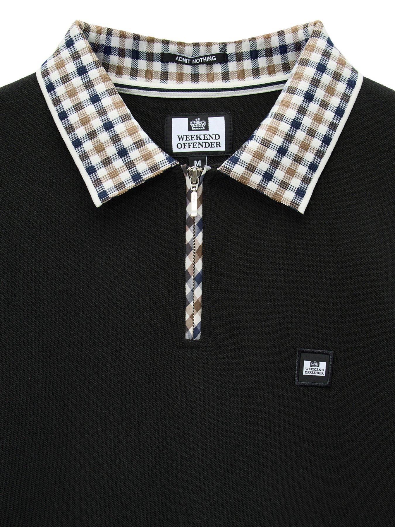 Image 5 of 6 of Weekend Offender Lachine Short Sleeve Polo Shirt - Black