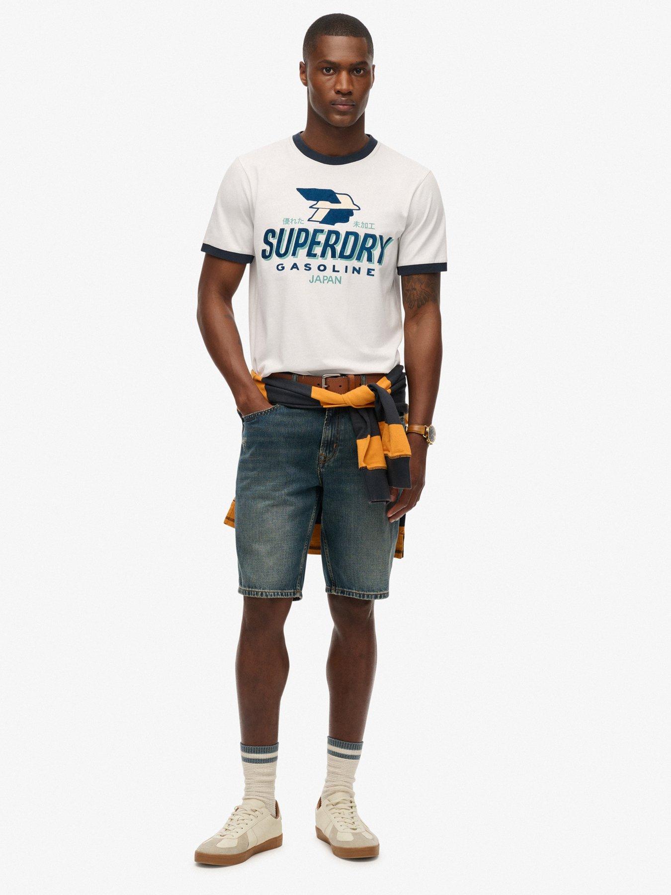 Image 3 of 4 of Superdry Modern Industry Relaxed Fit Graphic T-shirt - White