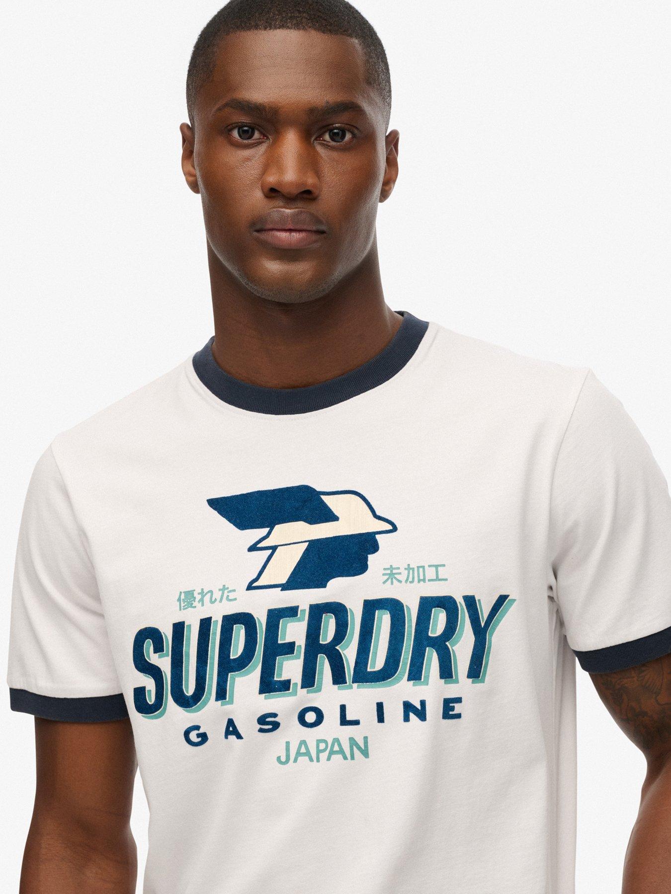 Image 4 of 4 of Superdry Modern Industry Relaxed Fit Graphic T-shirt - White