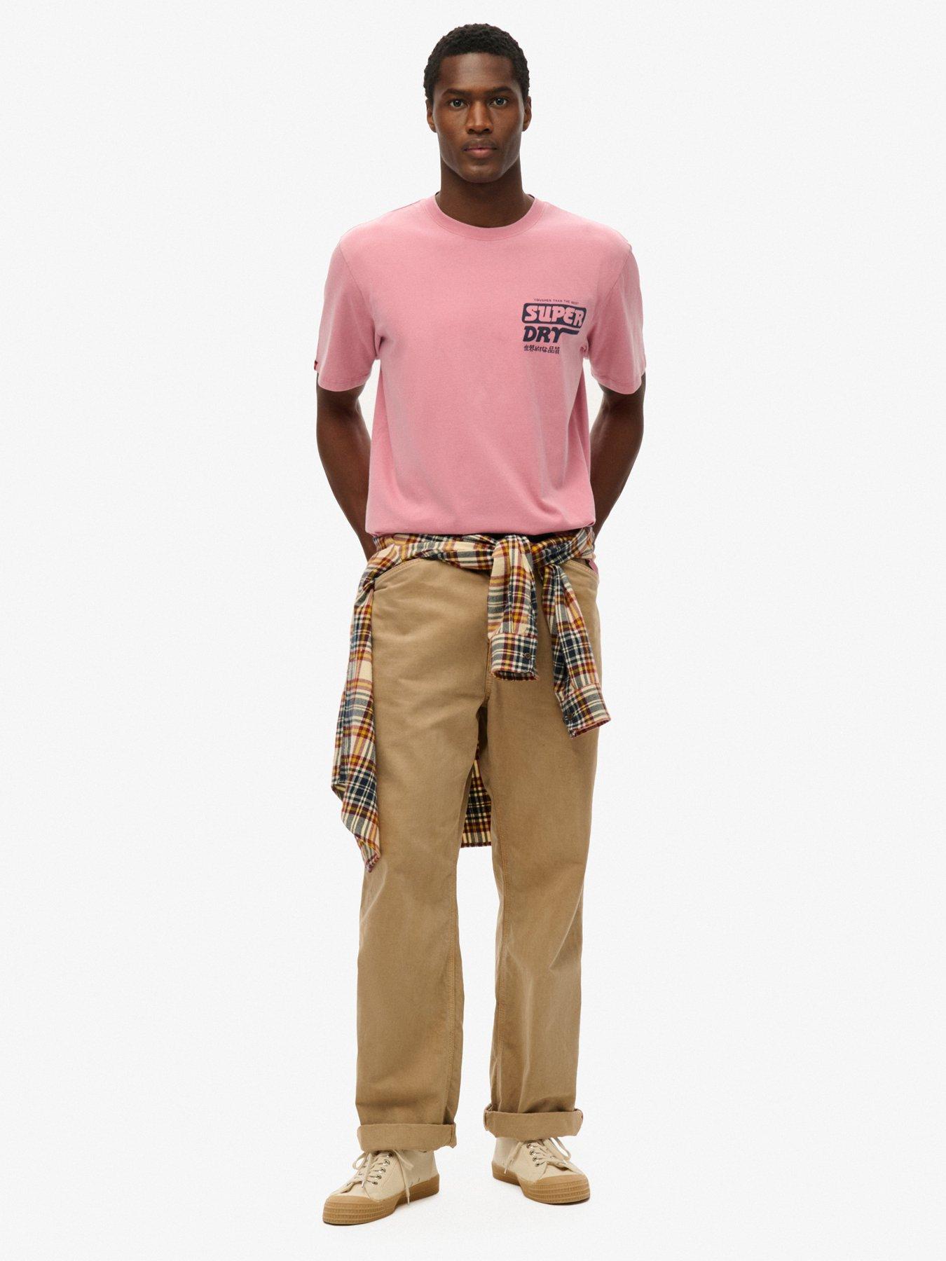 Image 3 of 5 of Superdry Trade Tools Loose Fit Back Graphic T-shirt - Pink