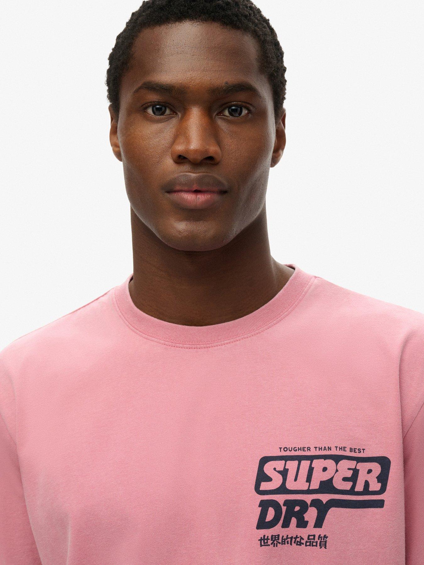 Image 4 of 5 of Superdry Trade Tools Loose Fit Back Graphic T-shirt - Pink