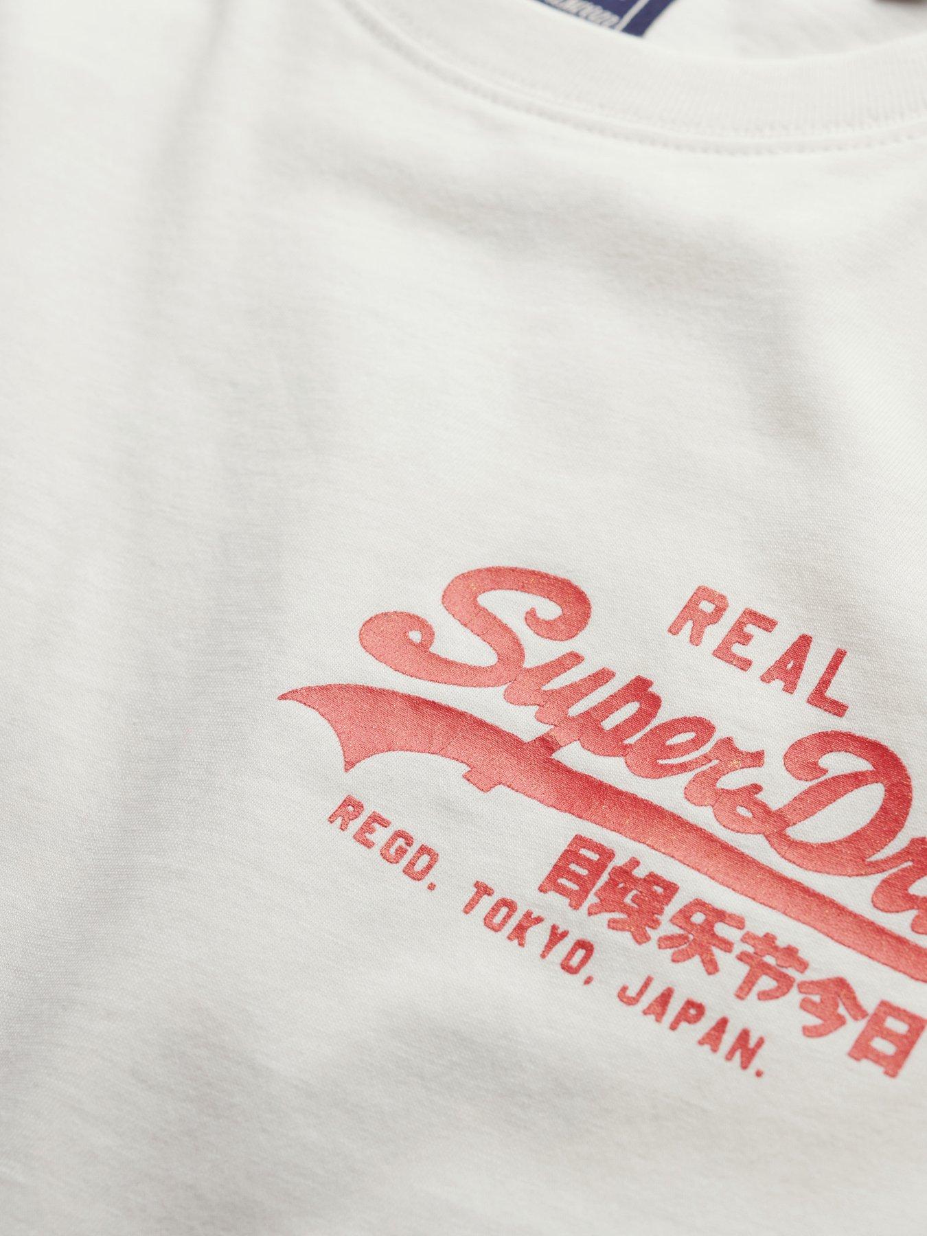Image 5 of 5 of Superdry Vl Back Graphic T-shirt - White
