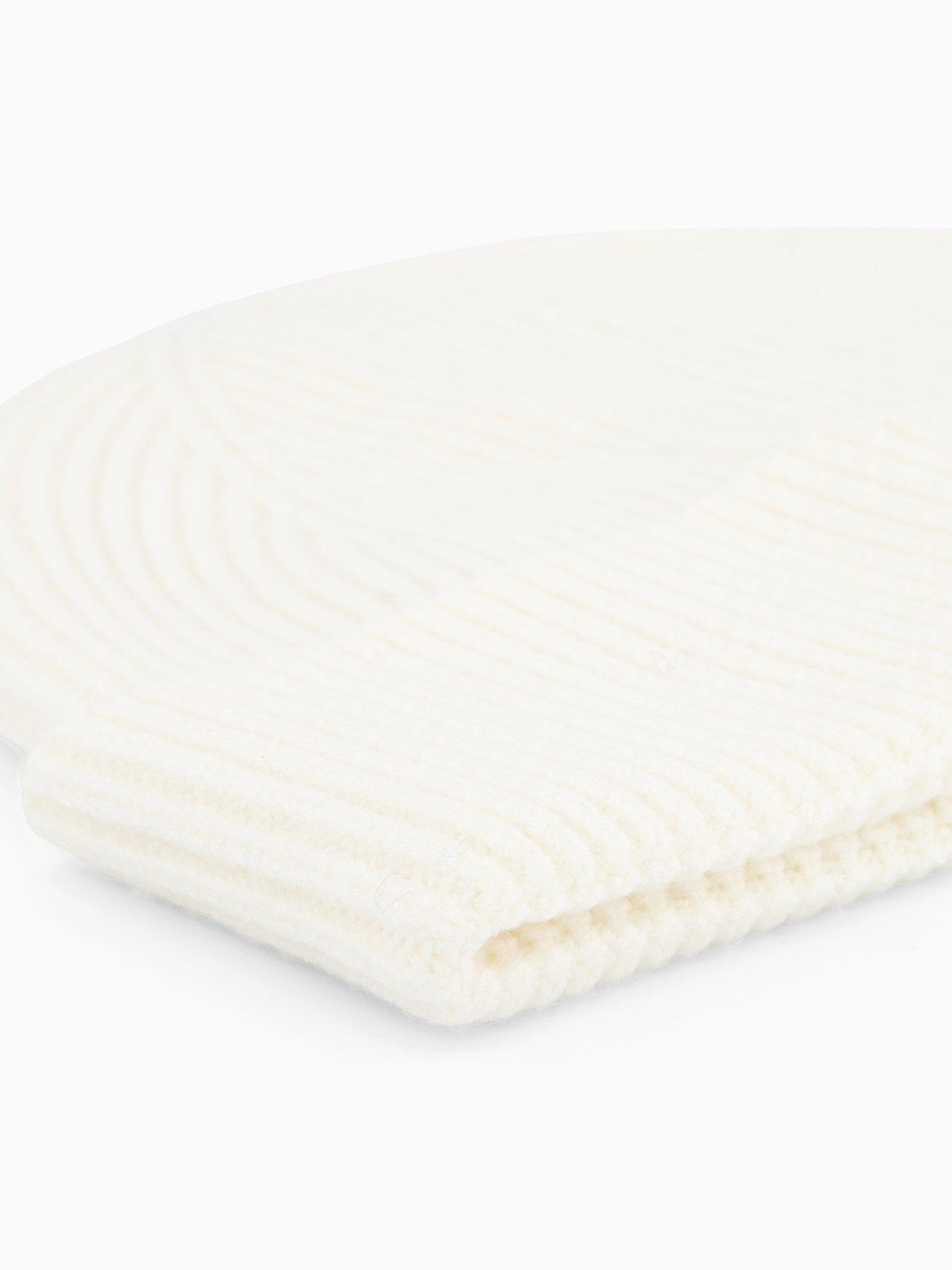 Image 4 of 4 of Gym King Women's Rubber Badge Beanie - Cream