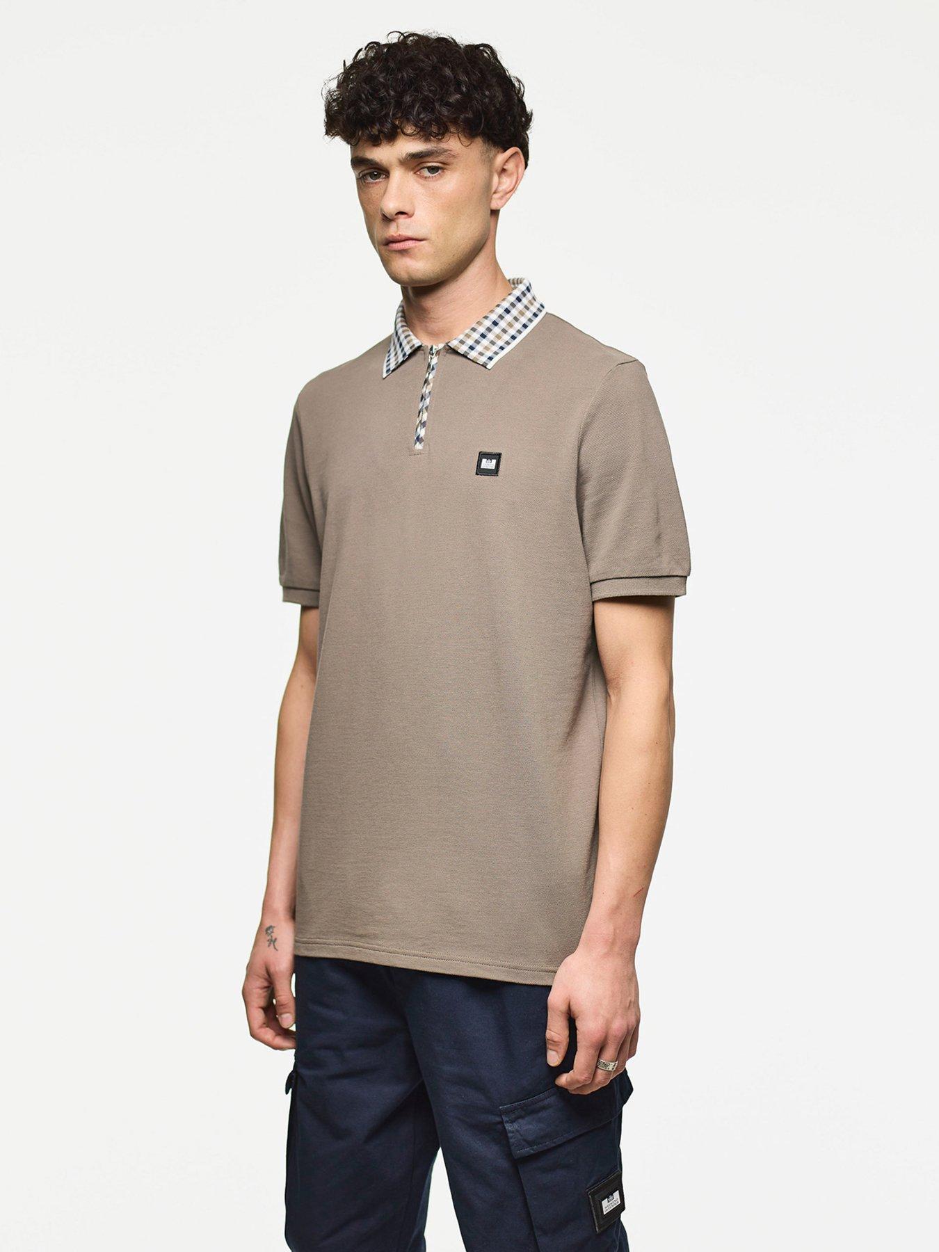 Weekend Offender Lachine Short Sleeve Polo Shirt - Brown