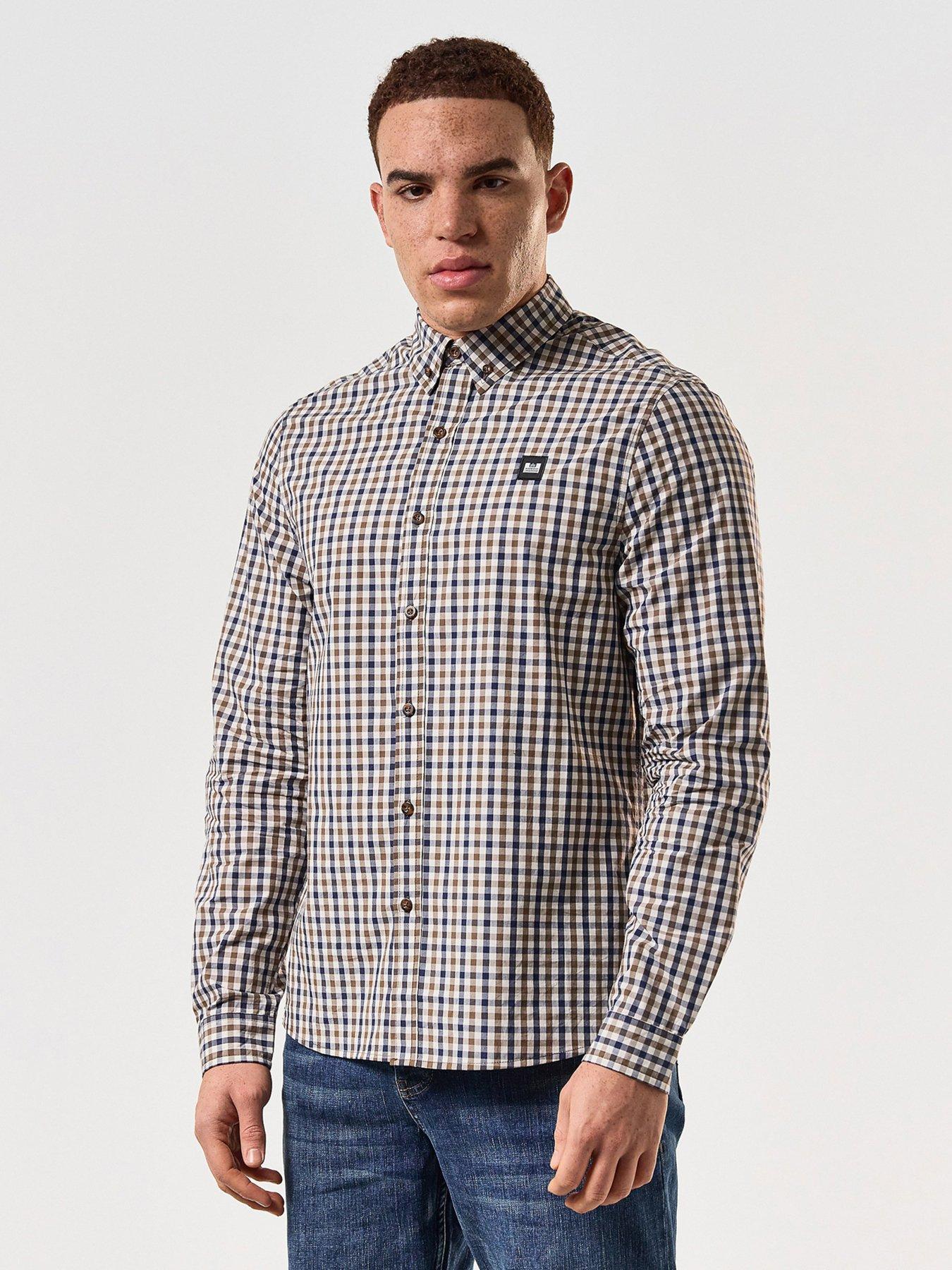 weekend-offender-lisbon-check-long-sleeve-shirt-multi