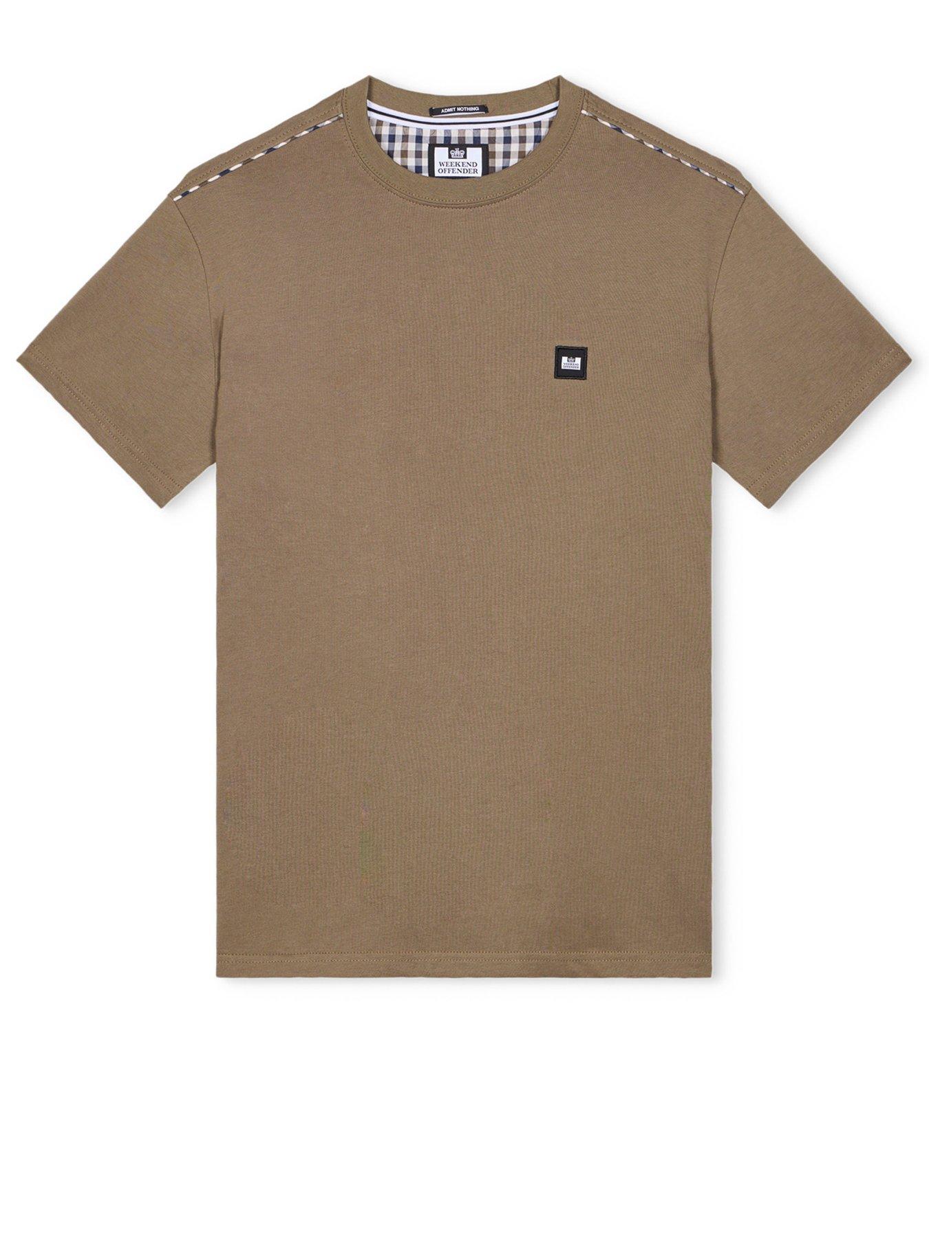 Image 4 of 5 of Weekend Offender Manuel T-Shirt - Brown