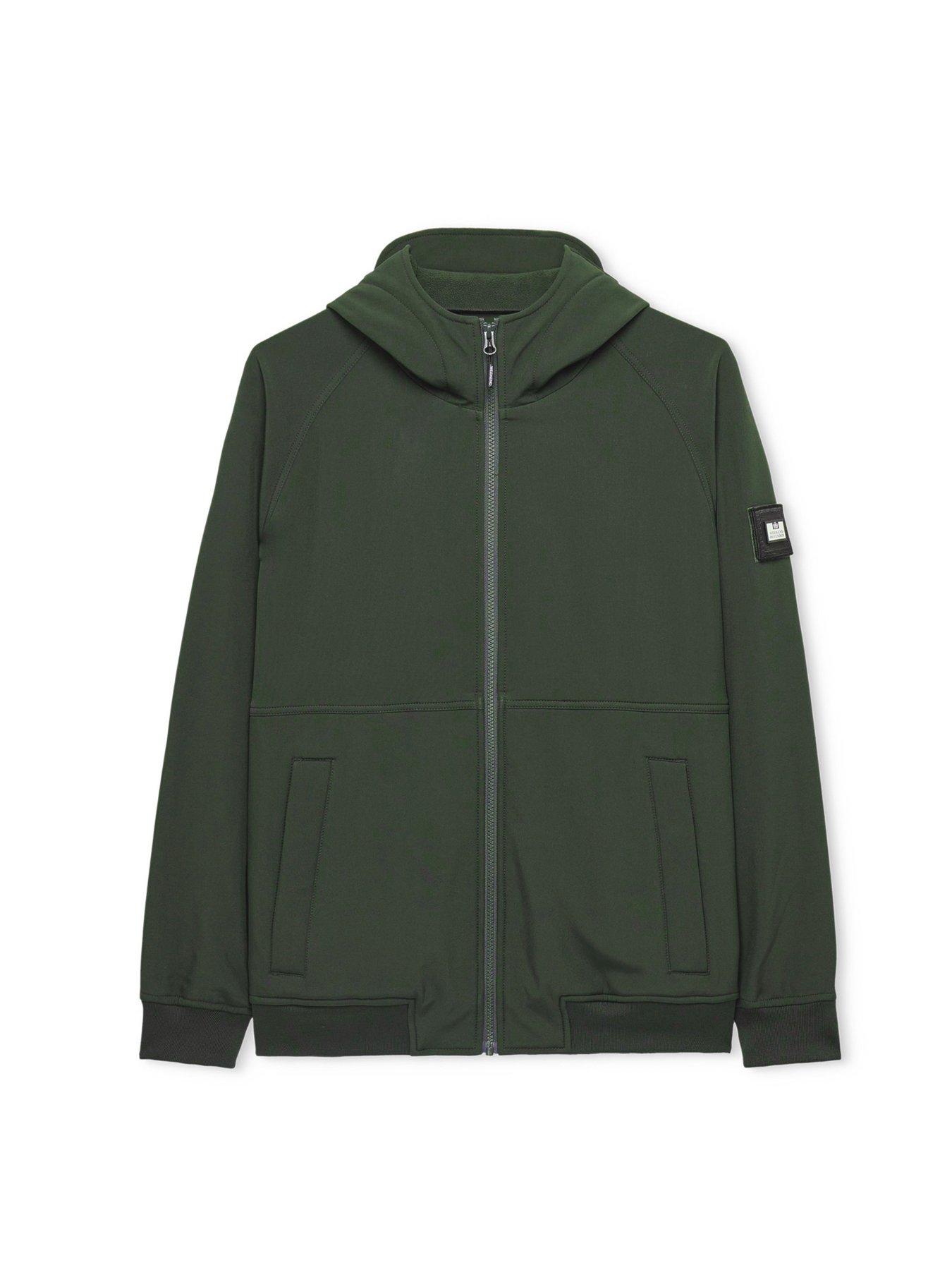 Image 4 of 6 of Weekend Offender Sulta Softshell Bomber Jacket - Dark Green