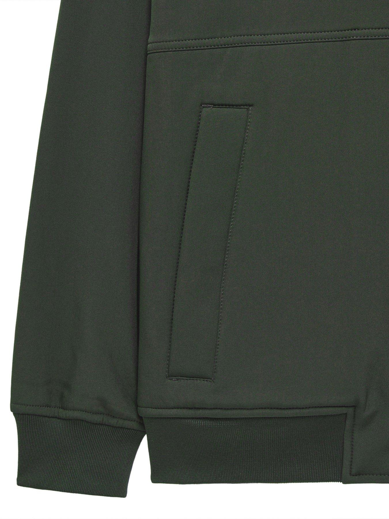 Image 5 of 6 of Weekend Offender Sulta Softshell Bomber Jacket - Dark Green