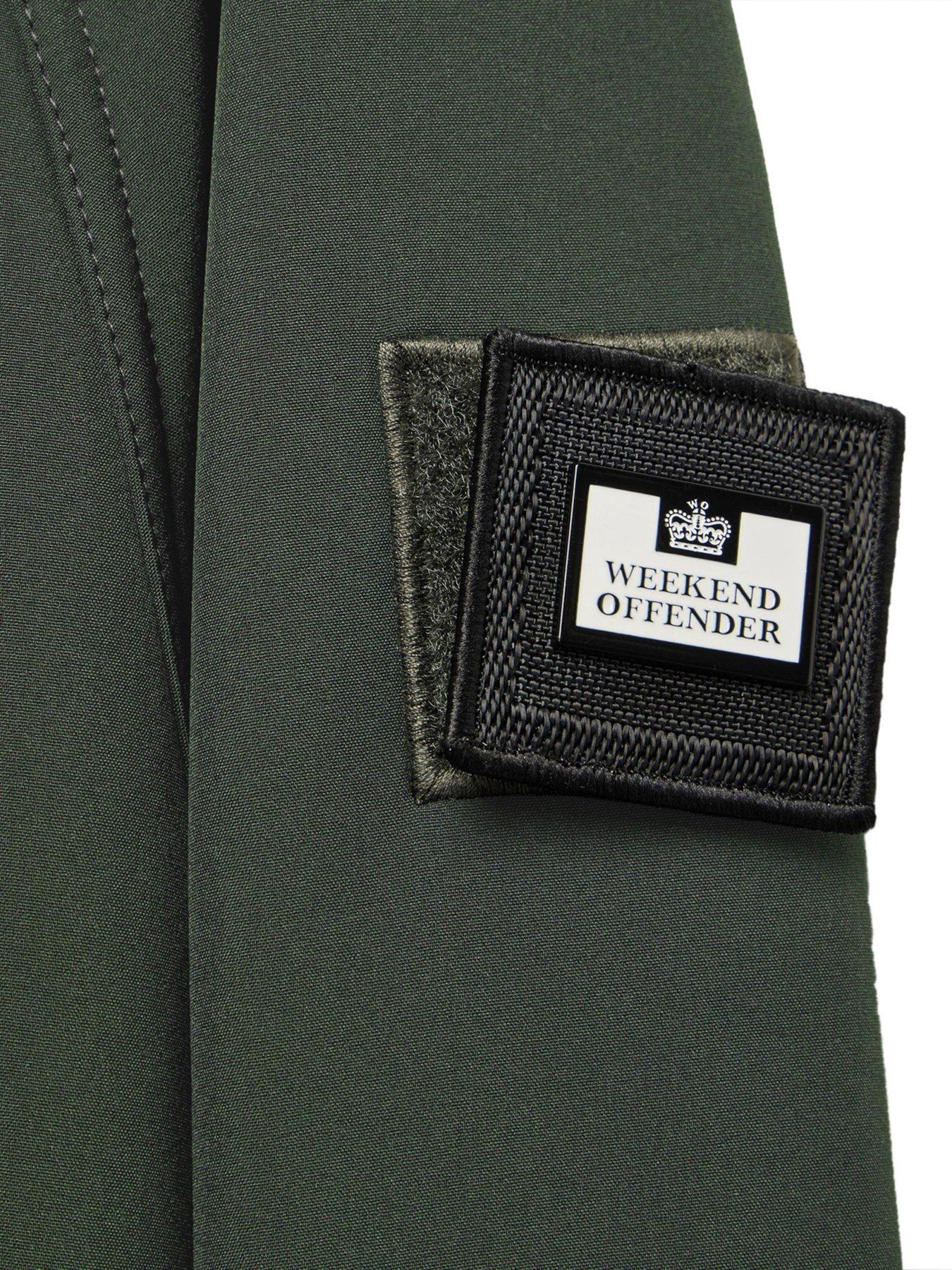 Image 6 of 6 of Weekend Offender Sulta Softshell Bomber Jacket - Dark Green