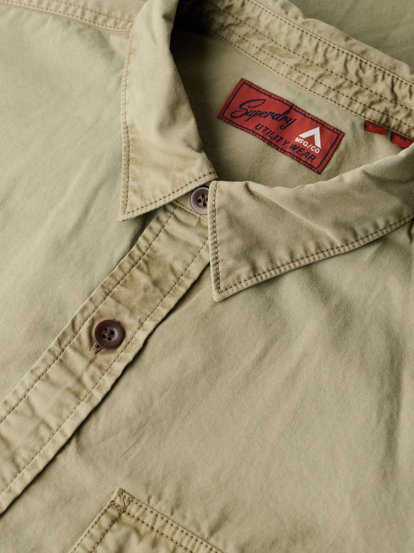 Image 5 of 5 of Superdry Military Long Sleeve Shirt - Khaki